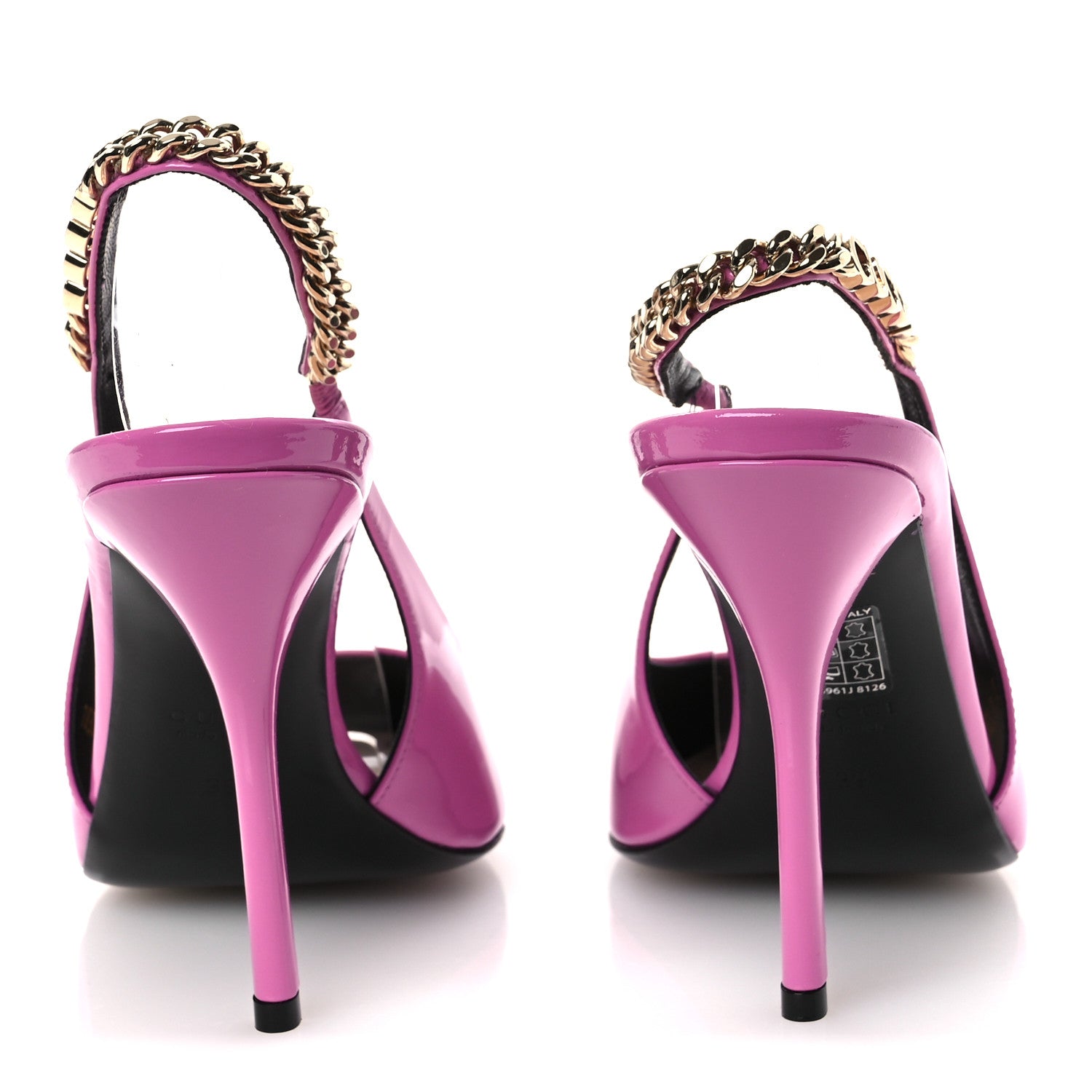 Vernice Crystal Nappa Charlotte Signoria 105 Slingback Pumps 39 Libre Pink