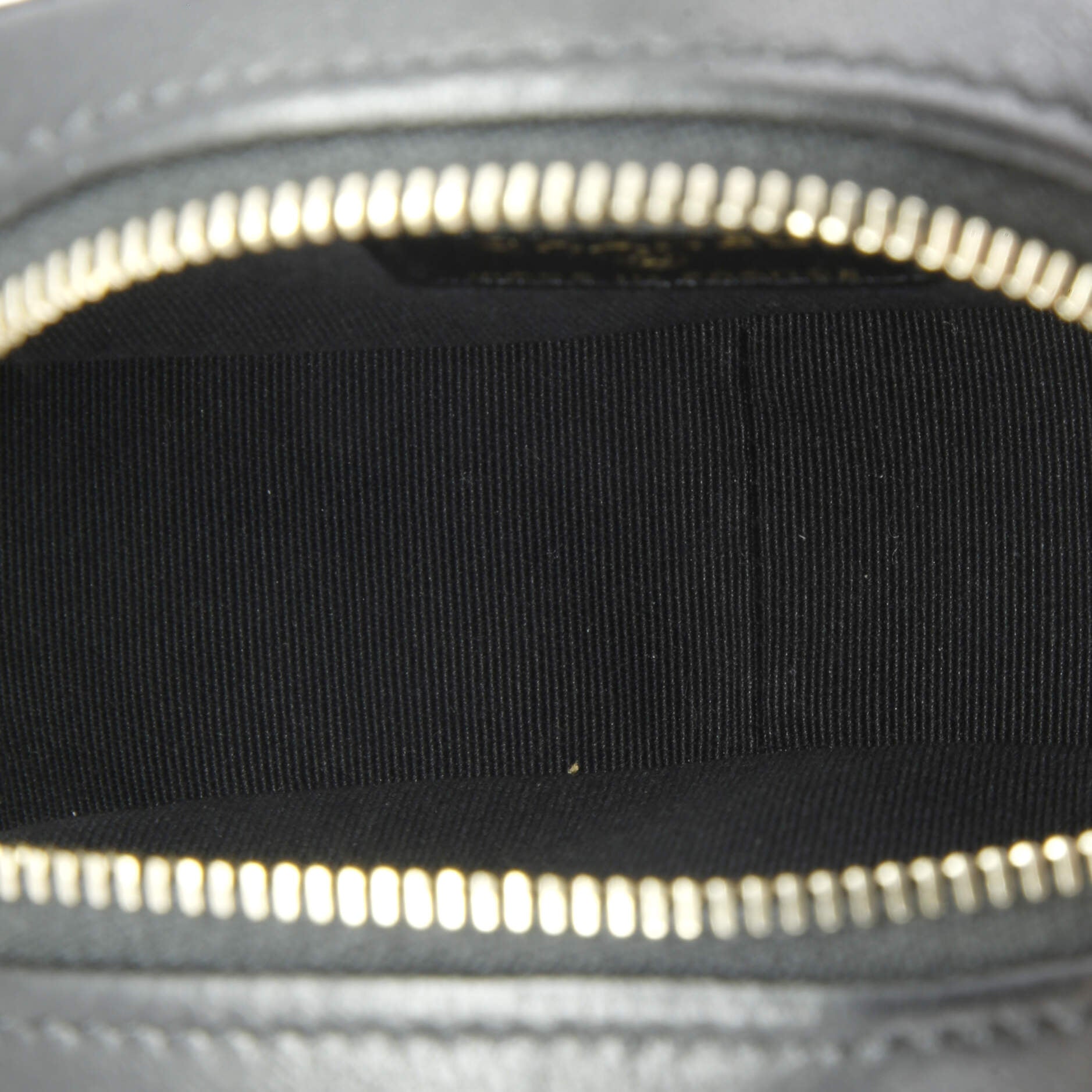 Logo Plate Oval Clutch With Chain Metal and Lambskin