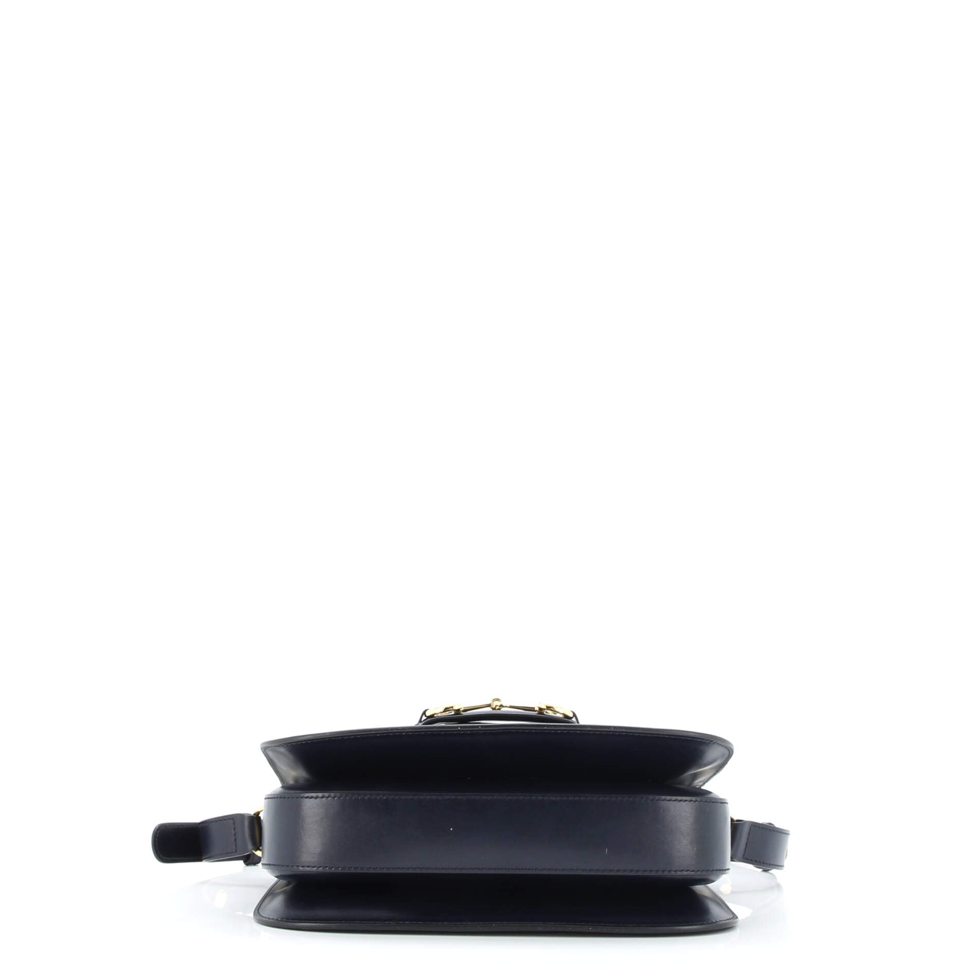 Horsebit 1955 Shoulder Bag Leather with Web Velvet Detail Small
