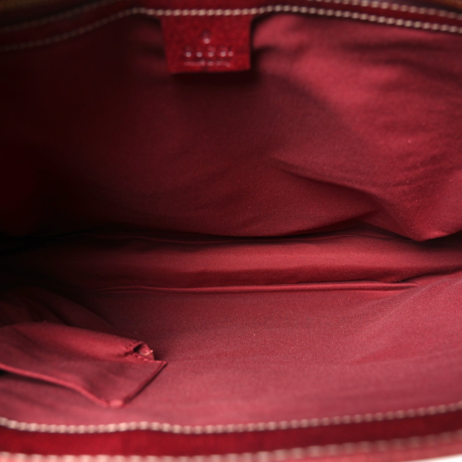 Canvas Horsebit Print Piston Lock Tote Red