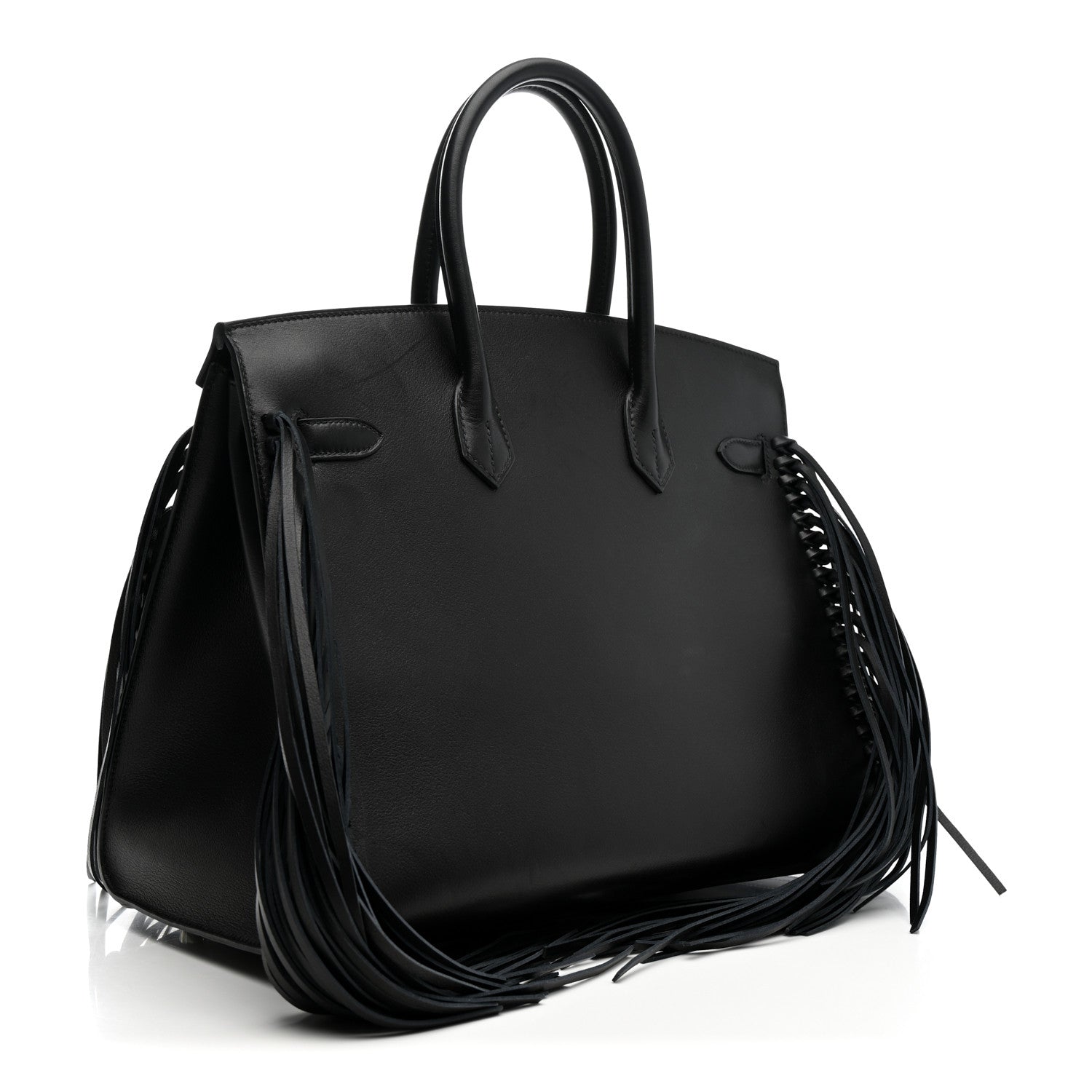 Evergrain Birkin Sellier Anate Fringed 35 Black