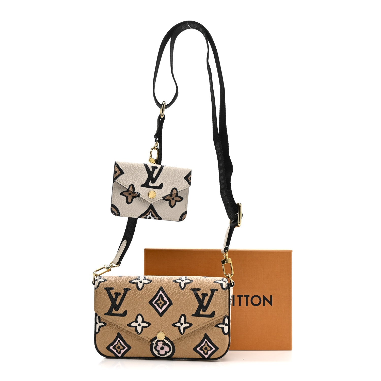 Monogram Wild At Heart Felicie Strap & Go Arizona Creme