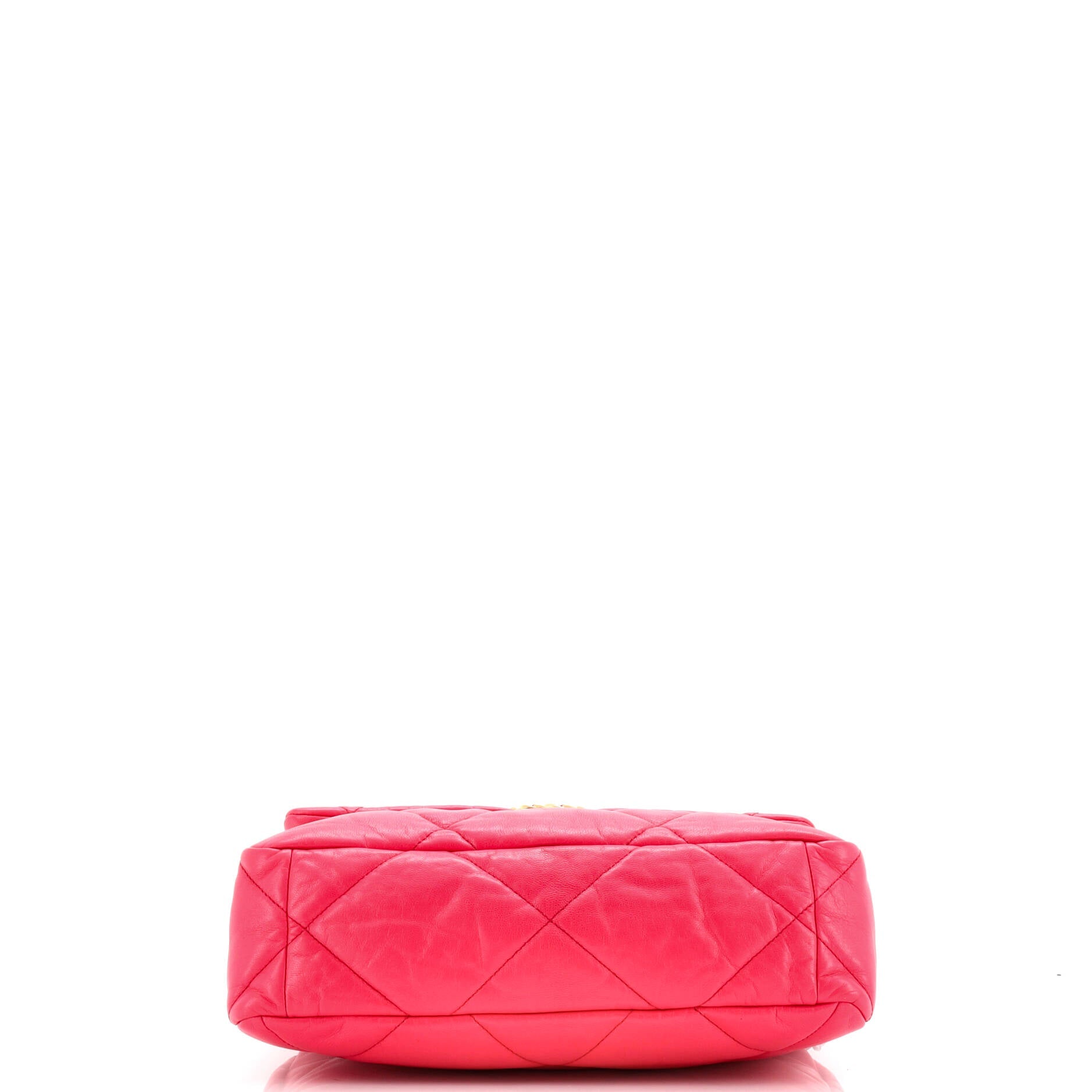 19 Flap Bag Quilted Leather Large