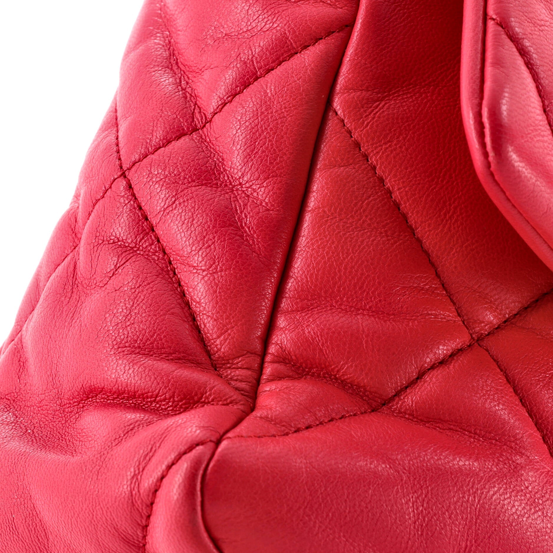 19 Flap Bag Quilted Leather Large