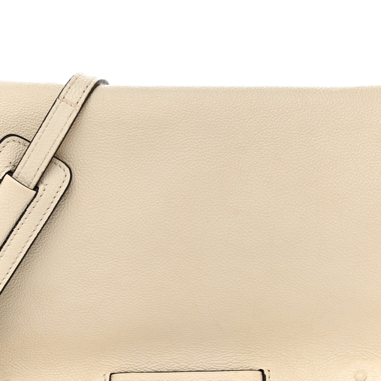 Glace Calf Etiquette Flap Bianco Astra