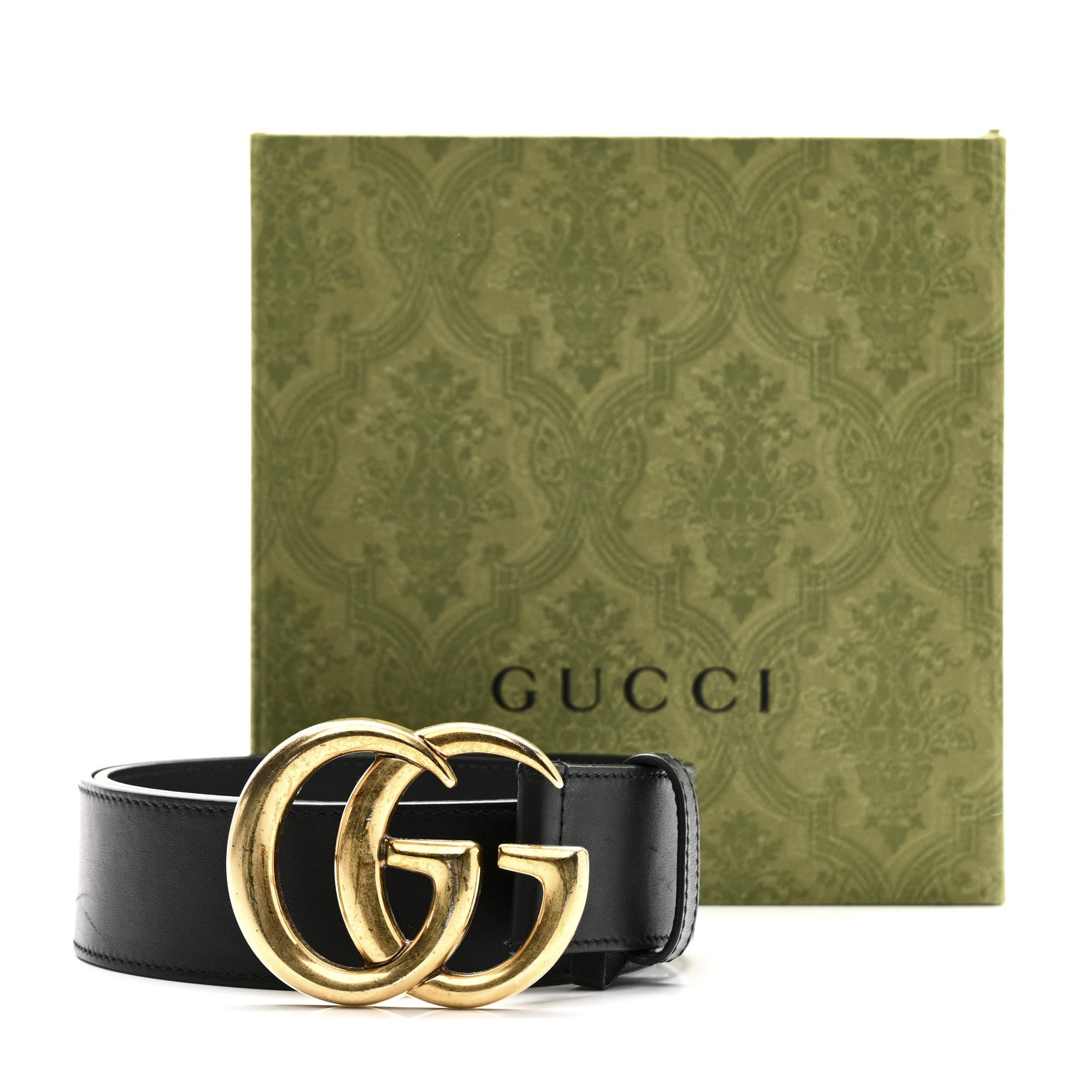 Calfskin Double G 40mm Belt 80 32 Black