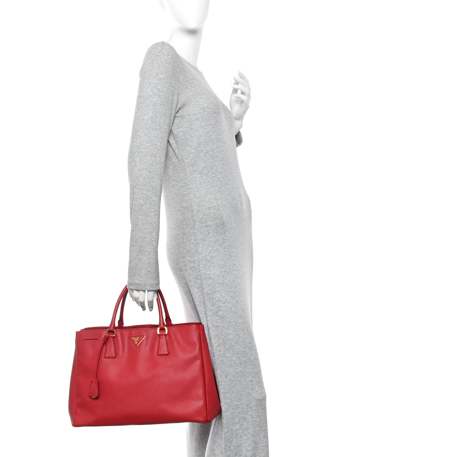 Saffiano Lux Large Tote Fuoco