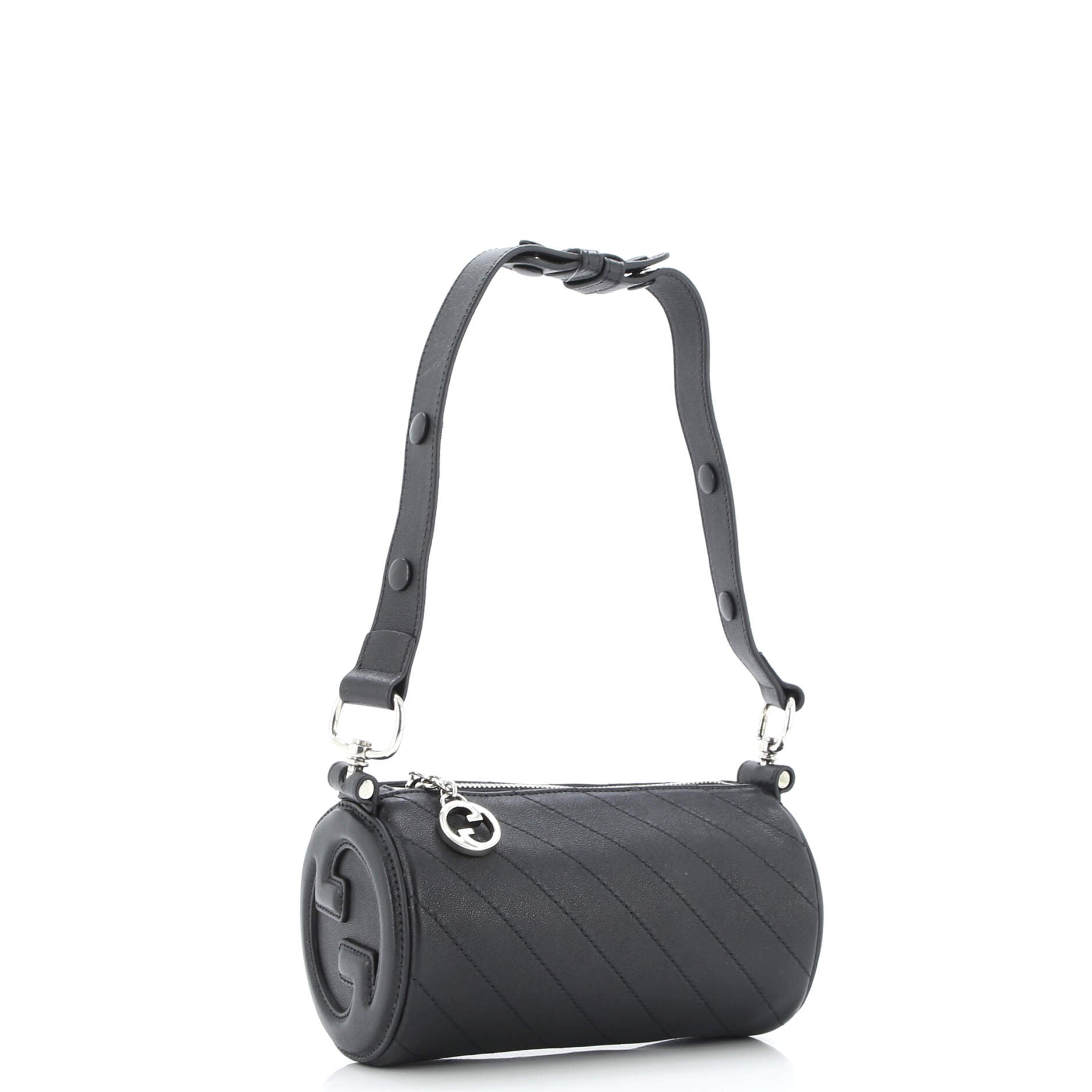 Blondie Shoulder Bag Diagonal Quilted Leather Mini