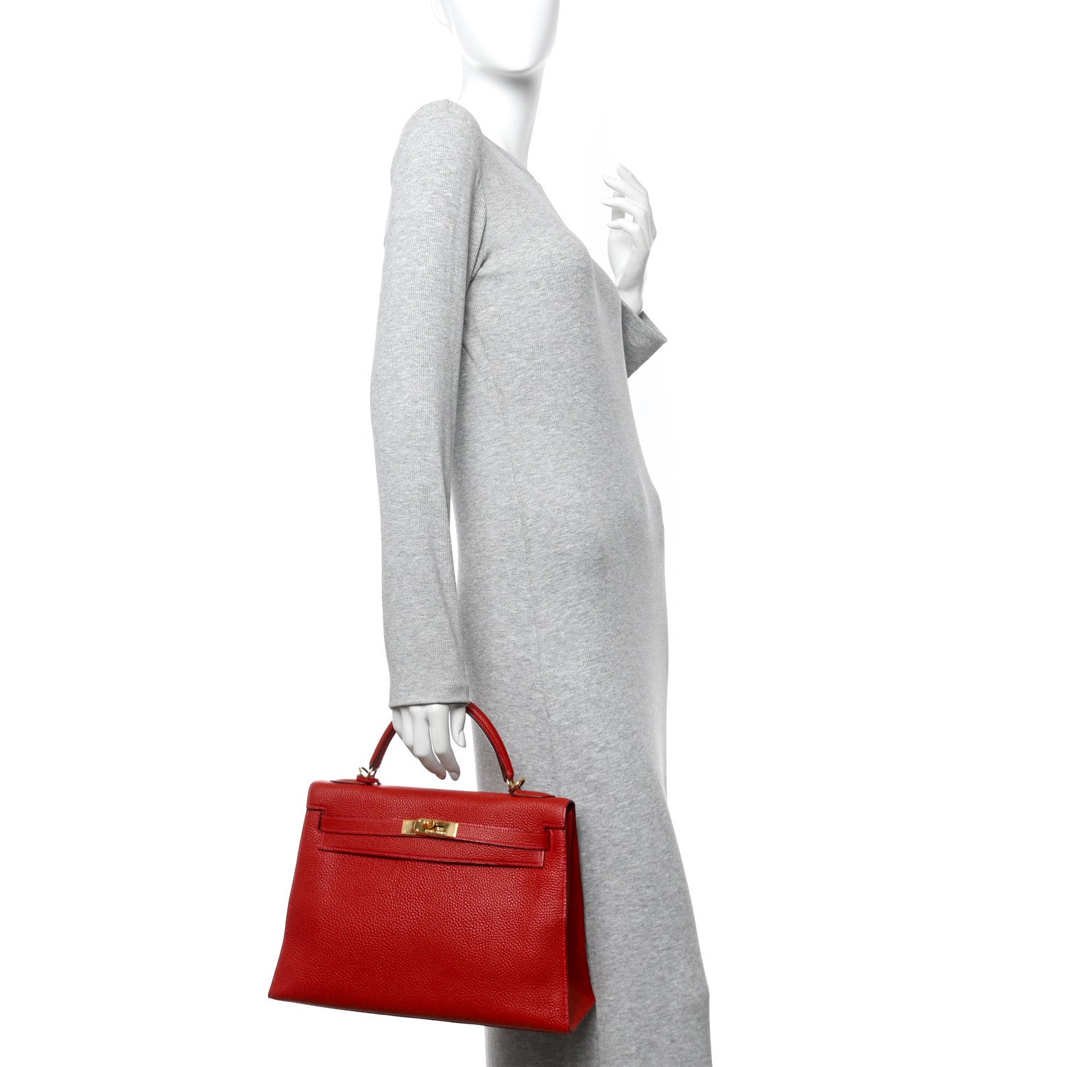 Togo Kelly Sellier 32 Rouge Vif