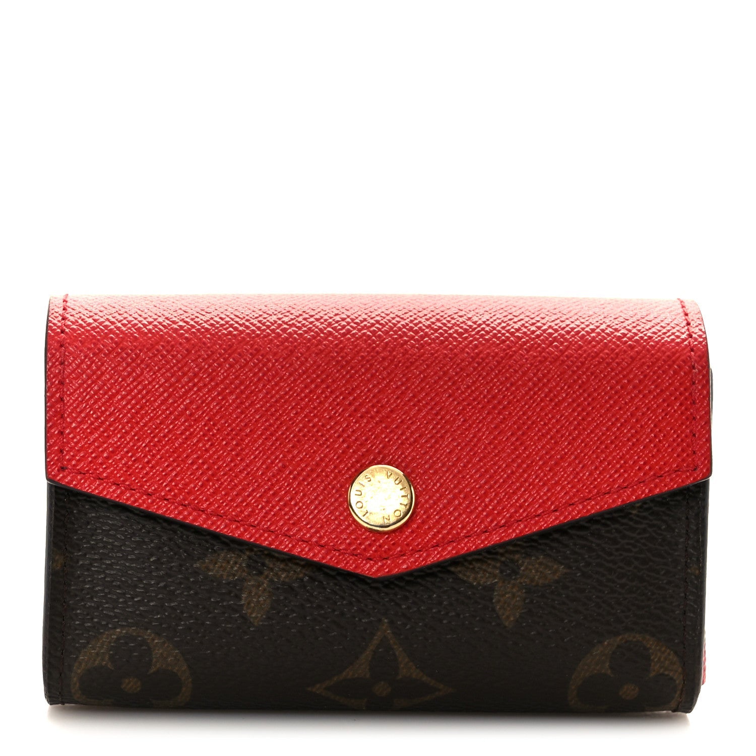 Monogram Sarah Multicartes Coquelicot