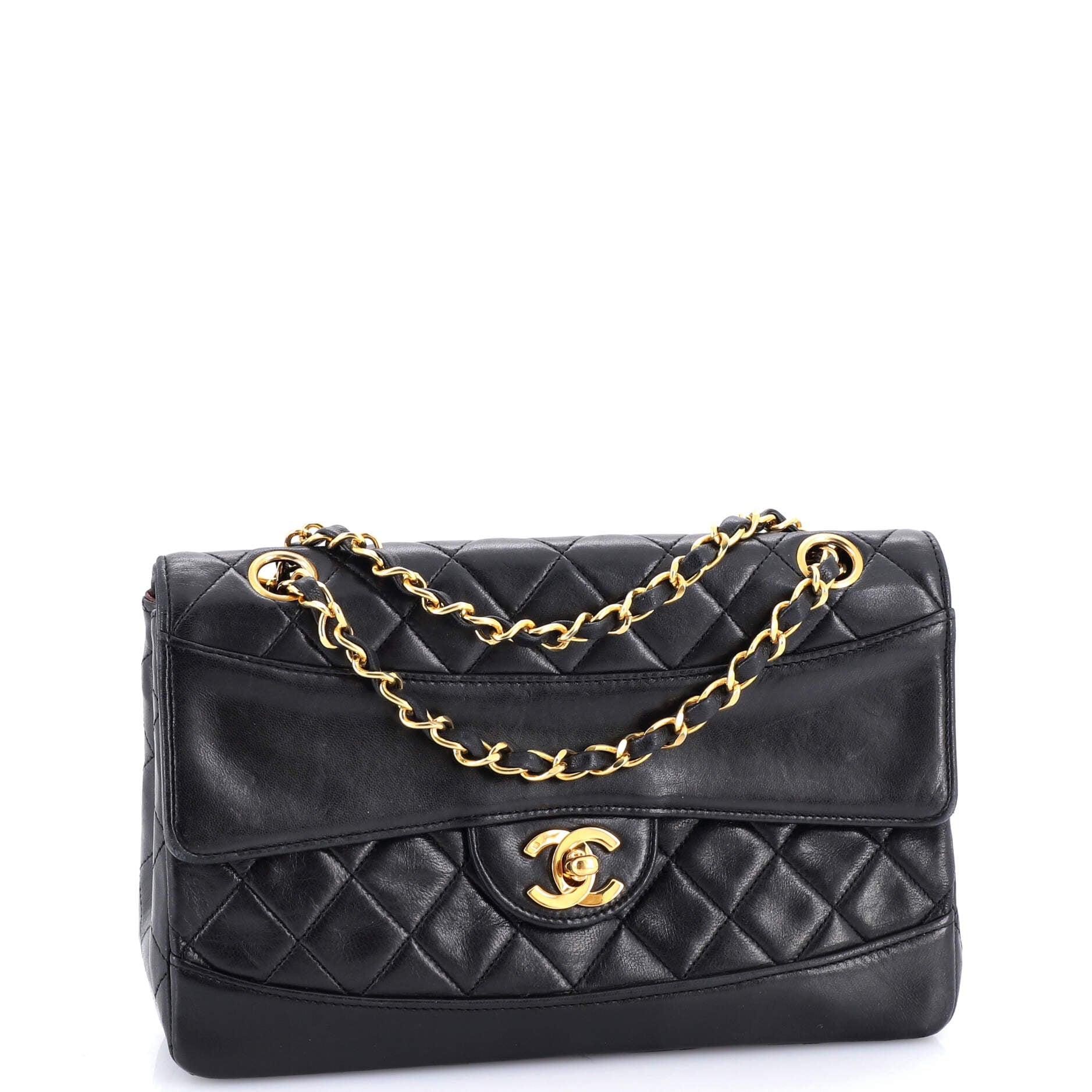 Vintage CC Chain Flap Bag Quilted Lambskin Medium