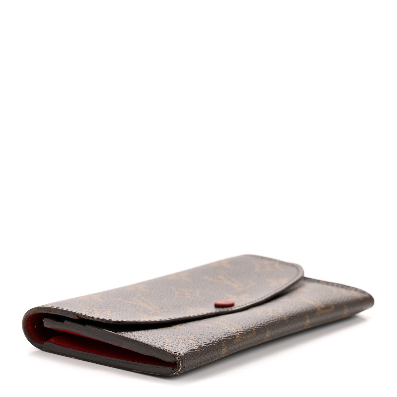 Damier Ebene Emilie Wallet Red