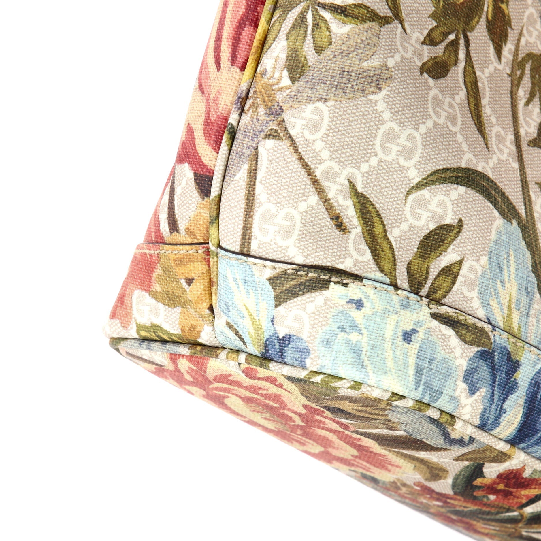 Ophidia Tote Water Flora GG Coated Canvas Medium