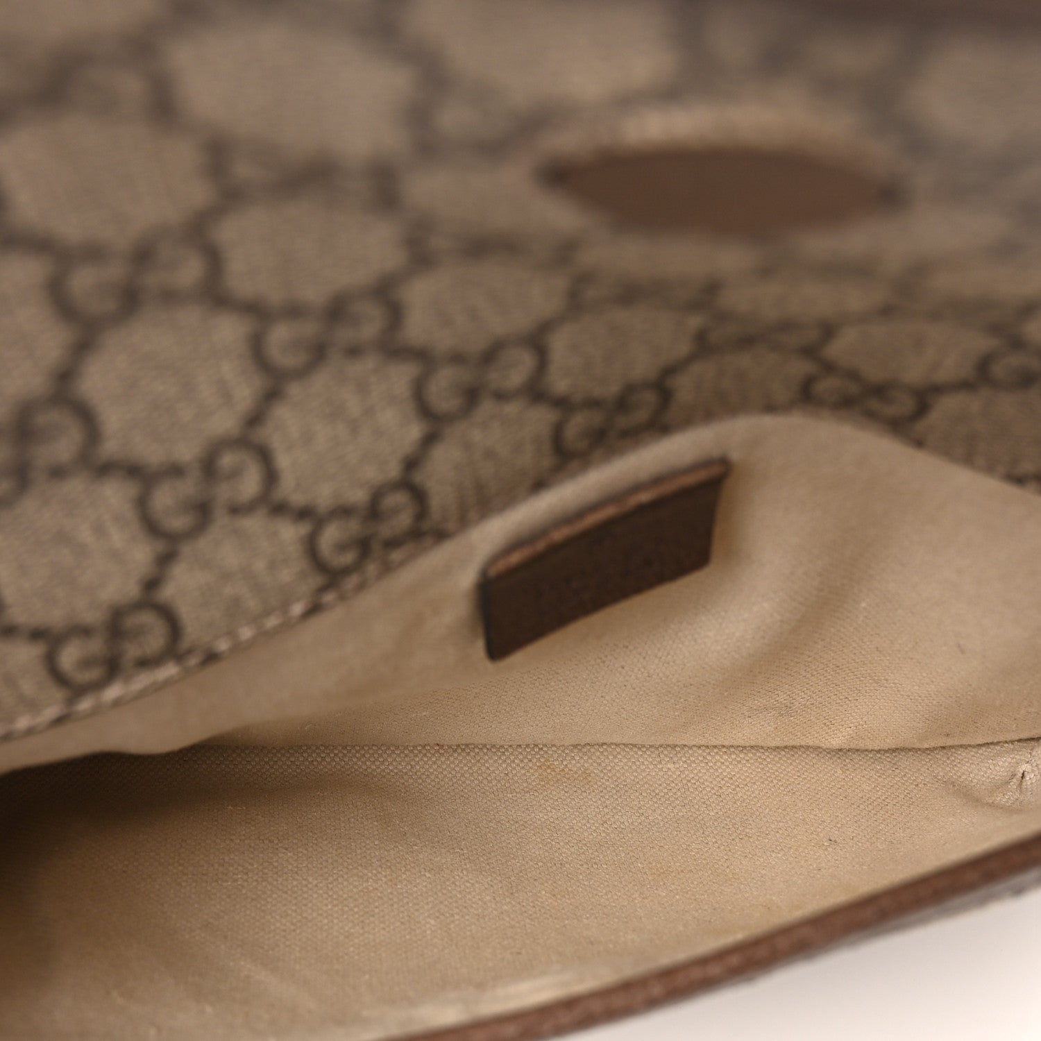 GG Supreme Monogram Neo Vintage Web Belt Bag Brown