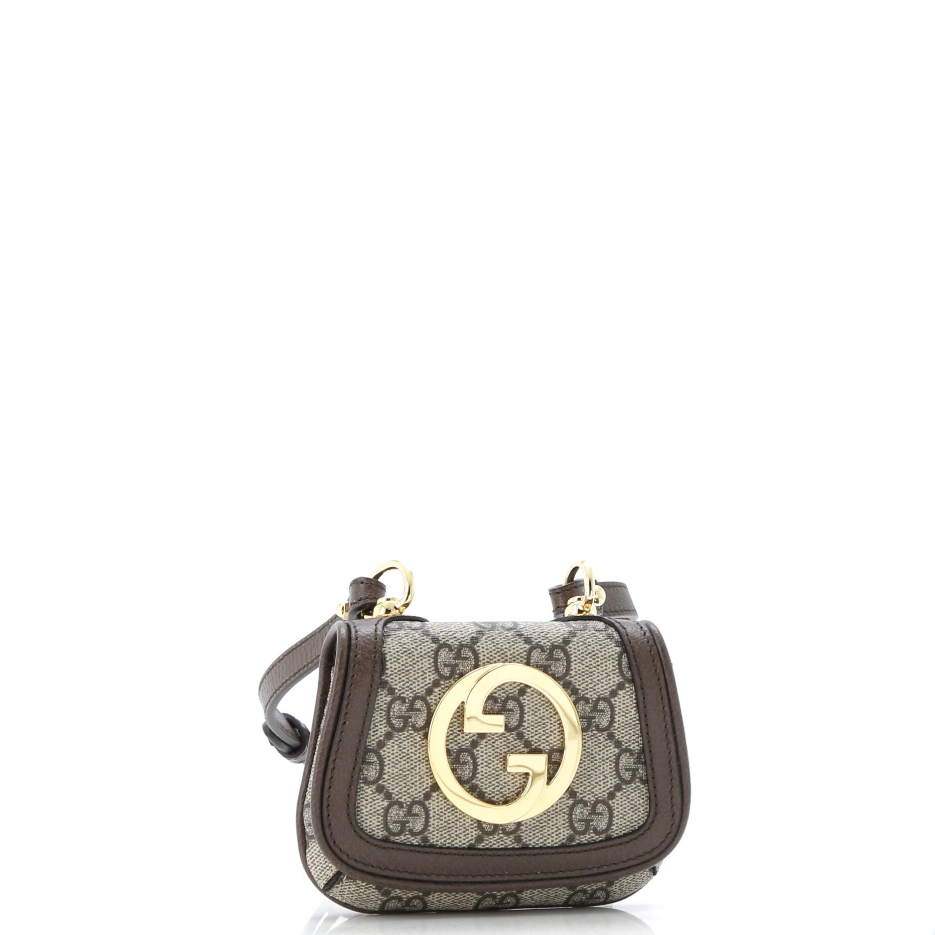 Blondie NM Card Case Wallet with Strap GG Coated Canvas