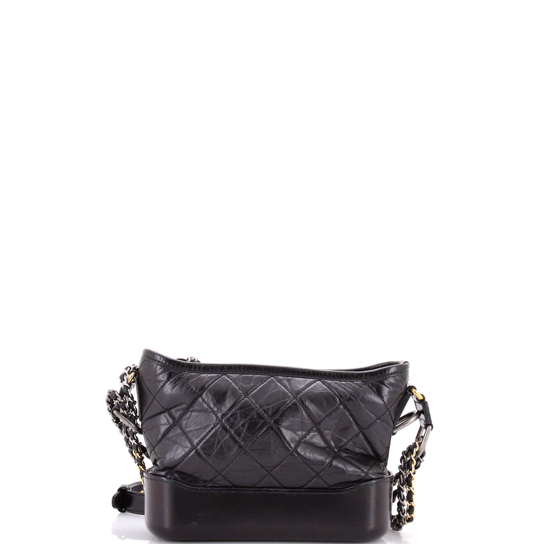 Gabrielle Hobo Embellished Quilted Aged Calfskin Small