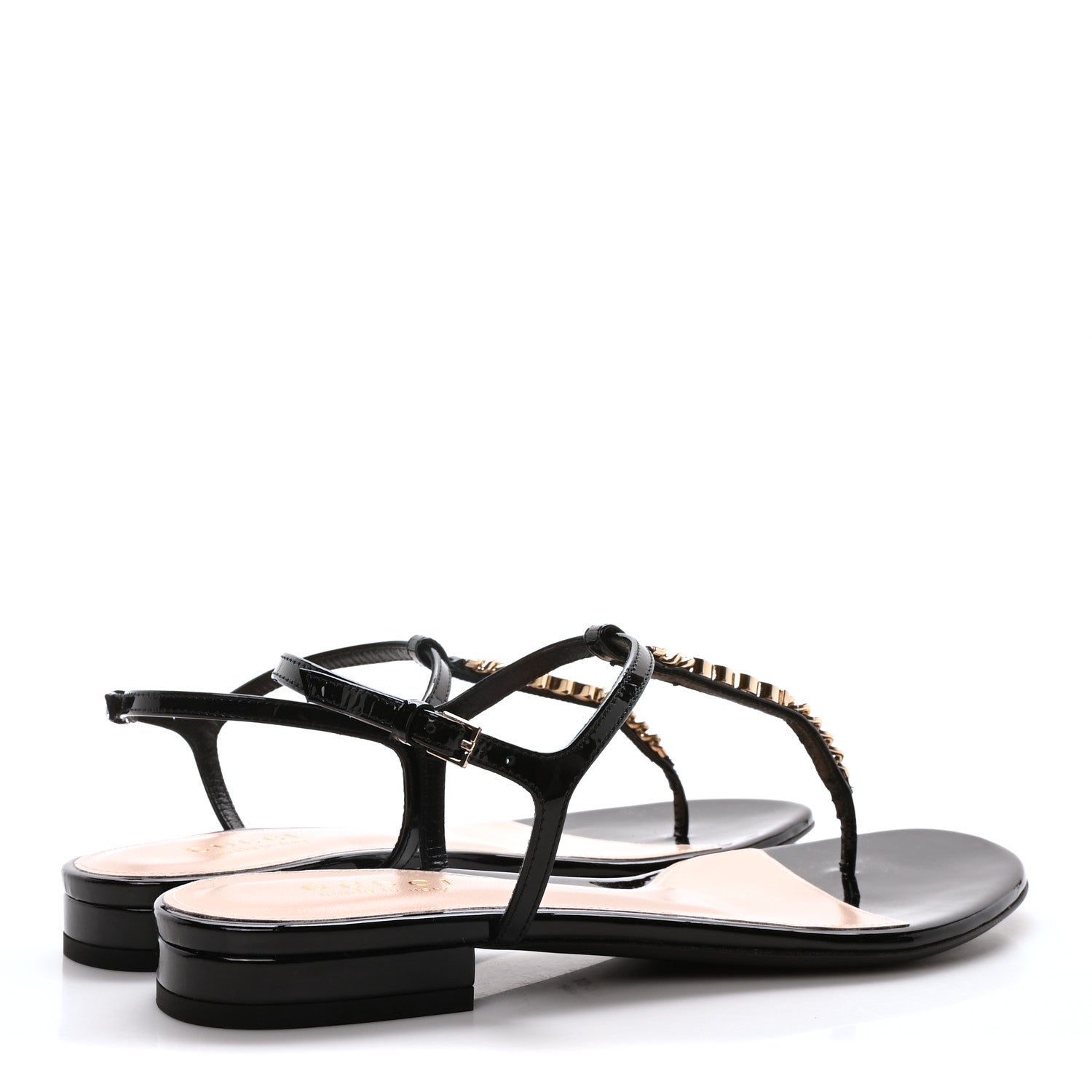 Patent Signoria Thong Sandals 37.5 Black