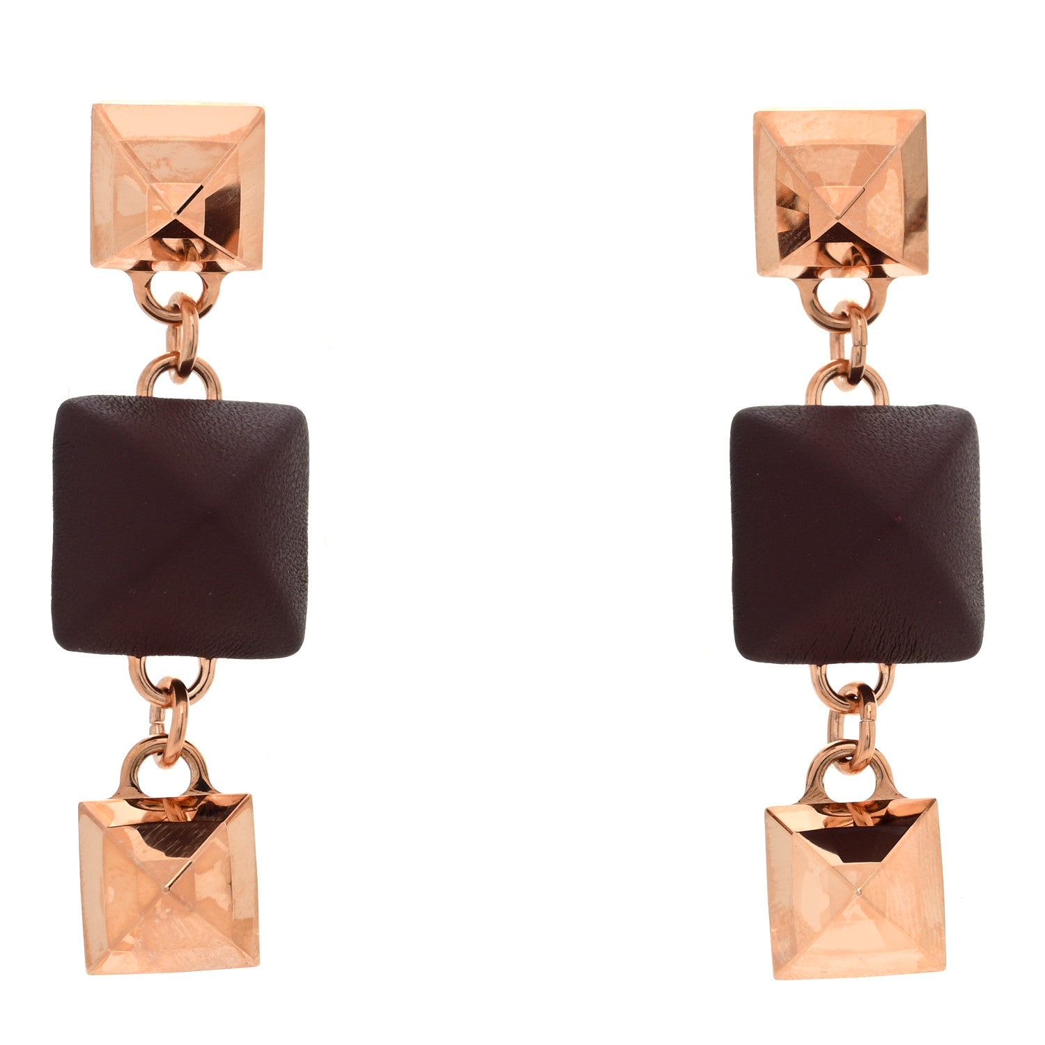 Rose Gold Swift Disco Faubourg Drop Earrings Bordeaux