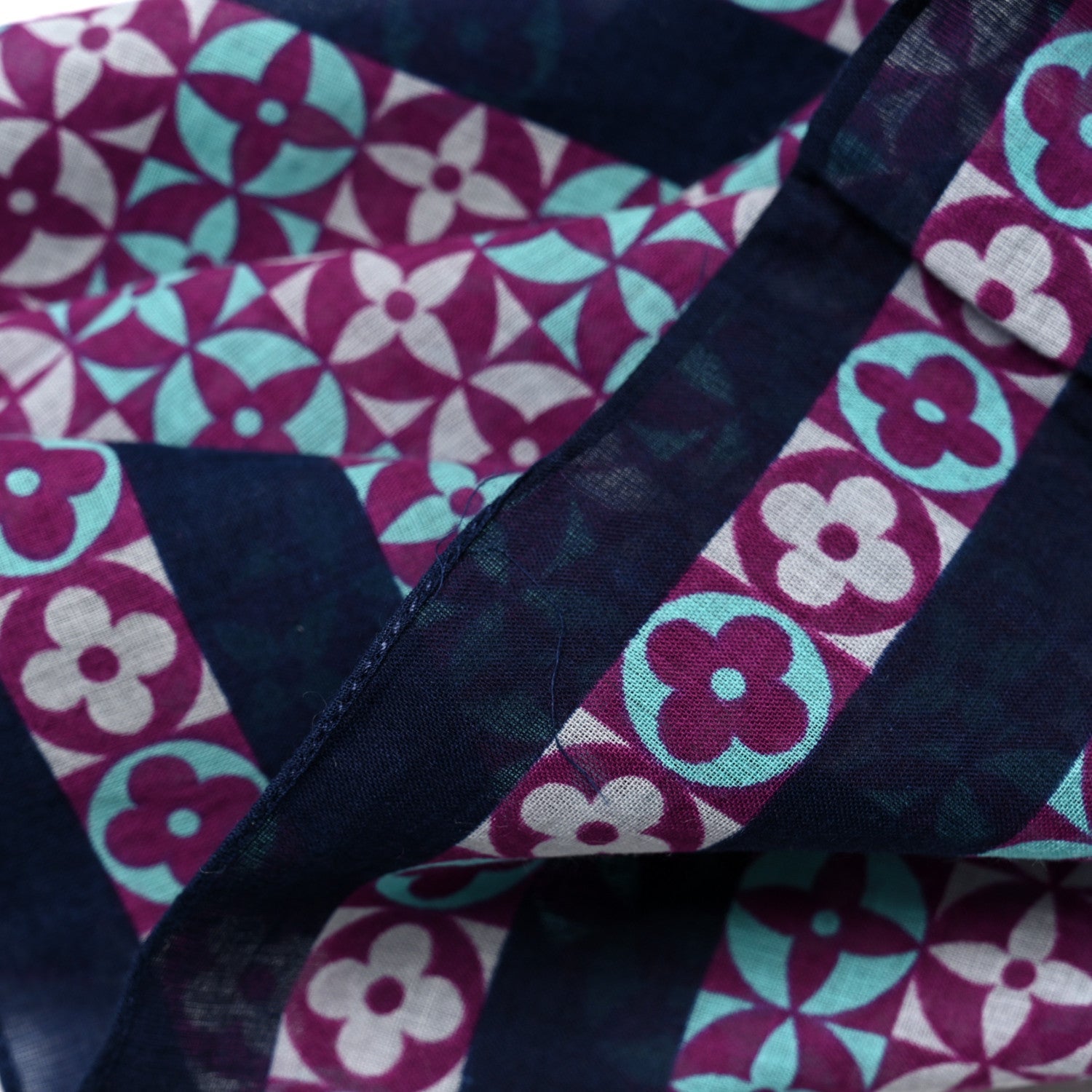 Cotton Monogram Shawl Multicolor