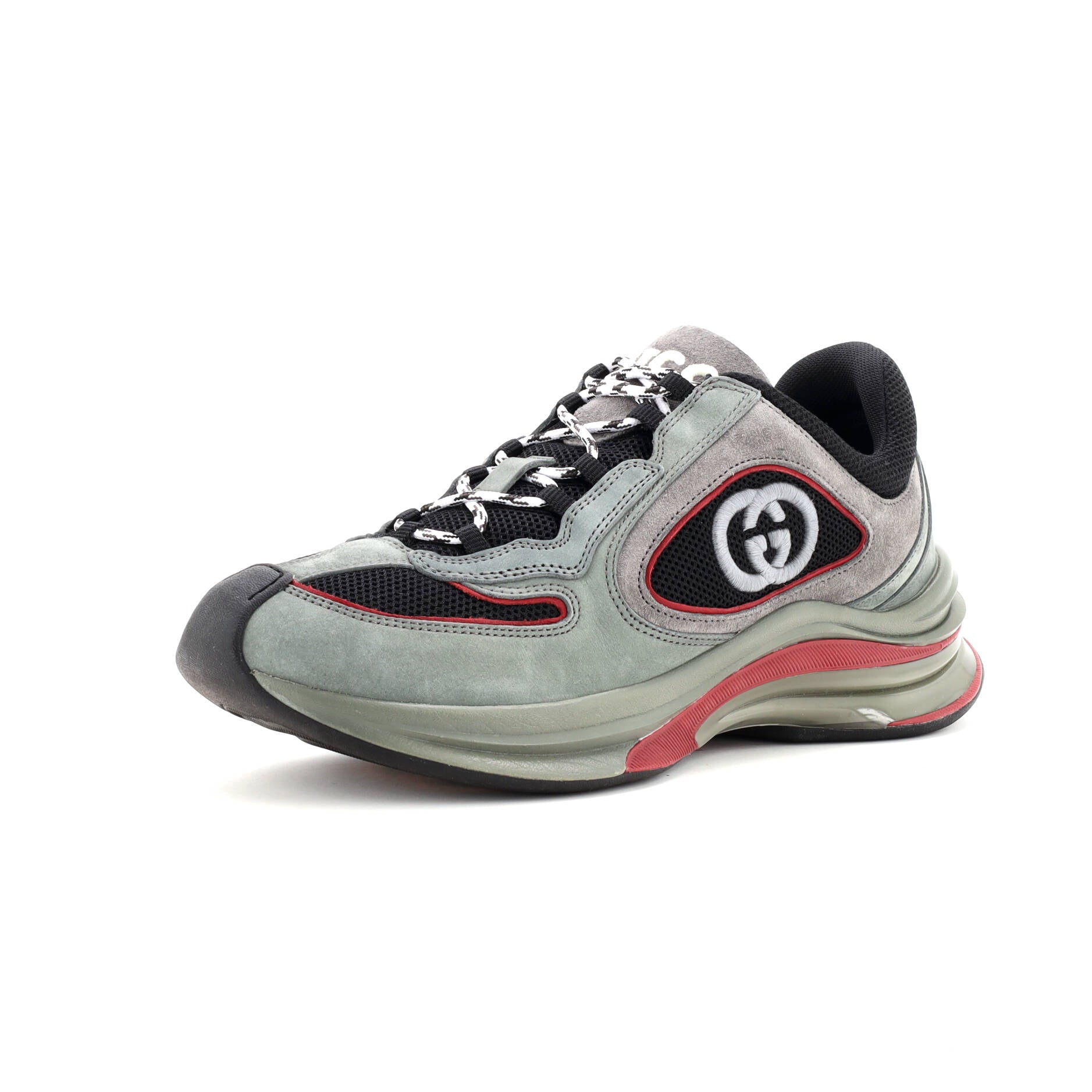 Run Sneakers Technical Fabric and Suede