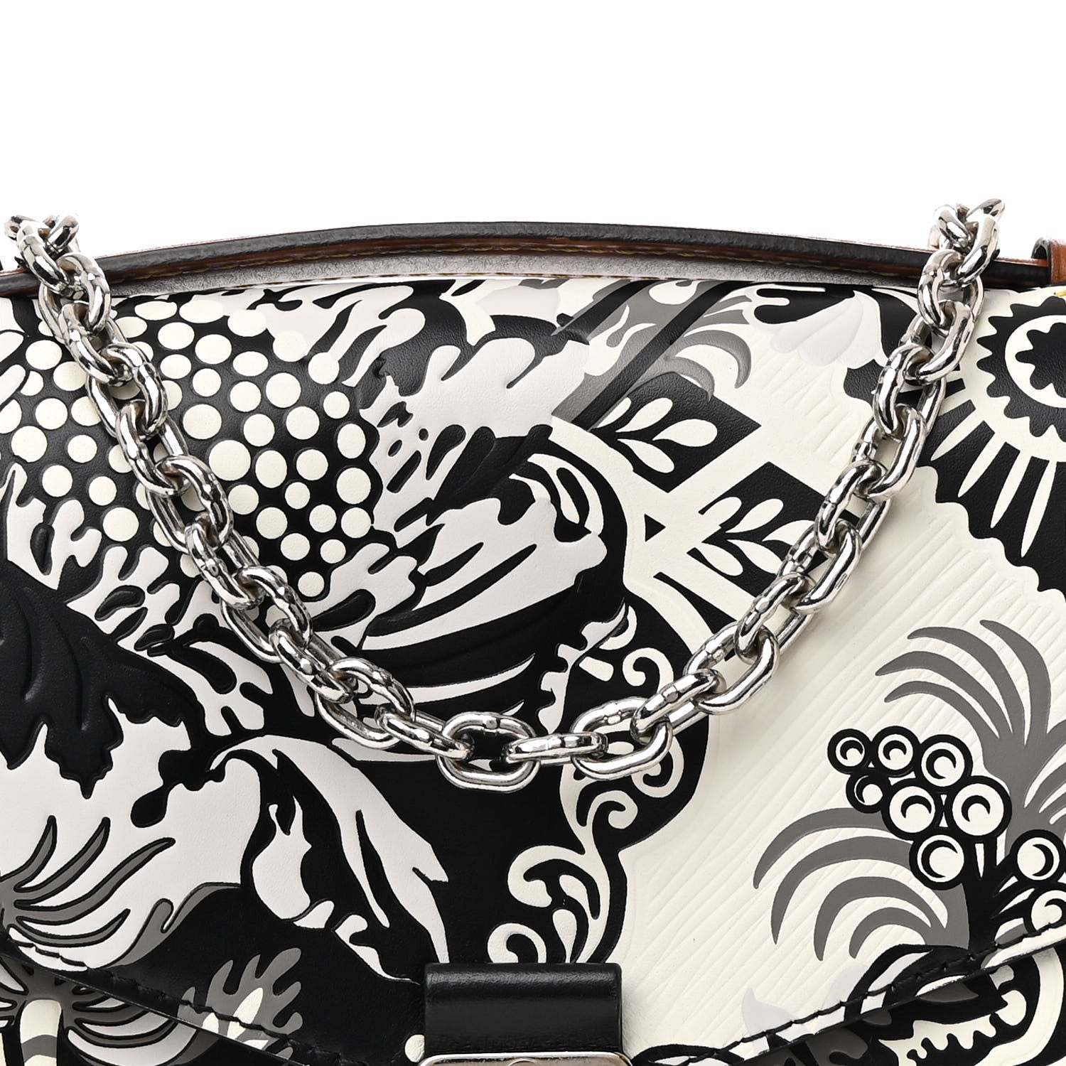Epi Monogram Floral Pochette Metis Black White