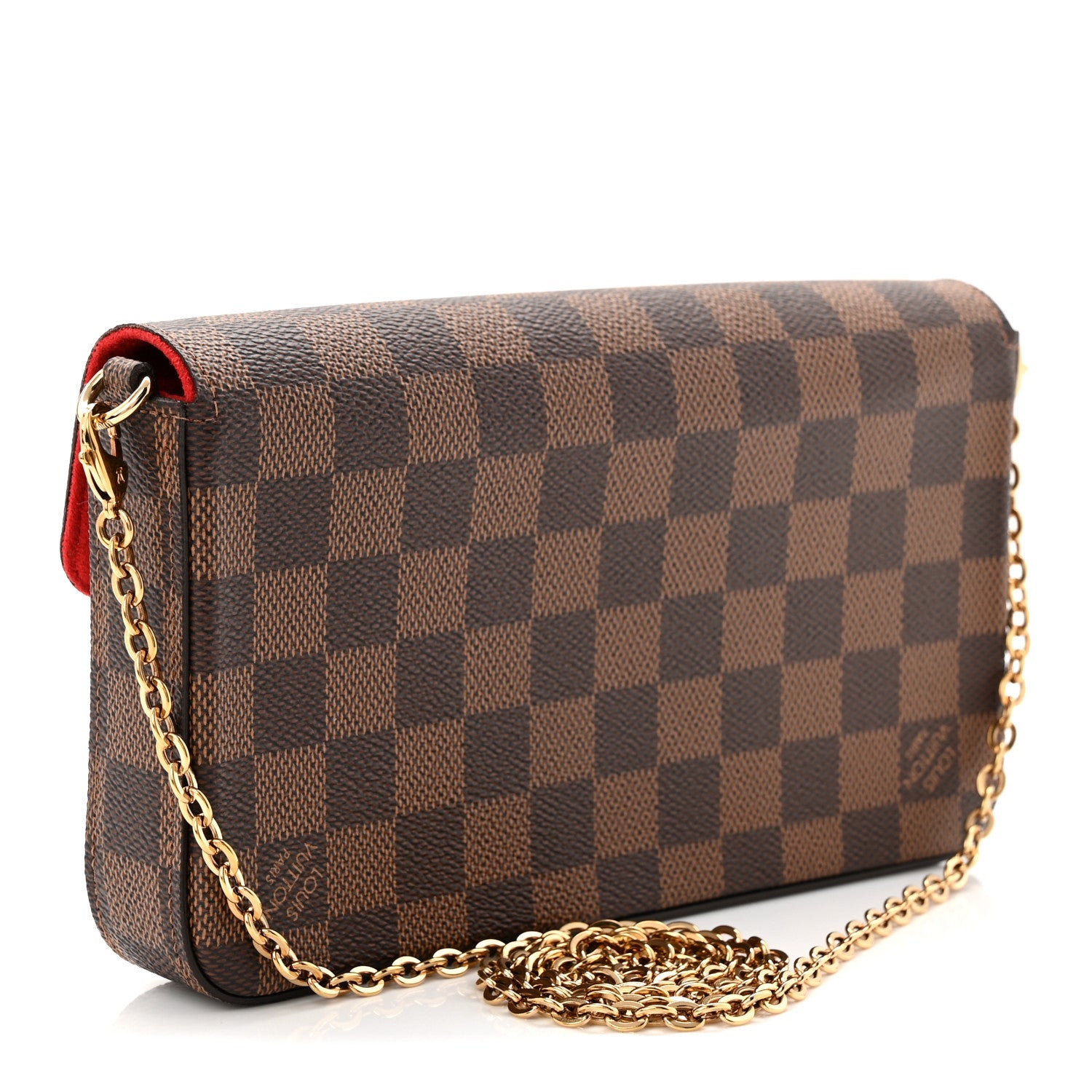 Damier Ebene Pochette Felicie Chain Wallet