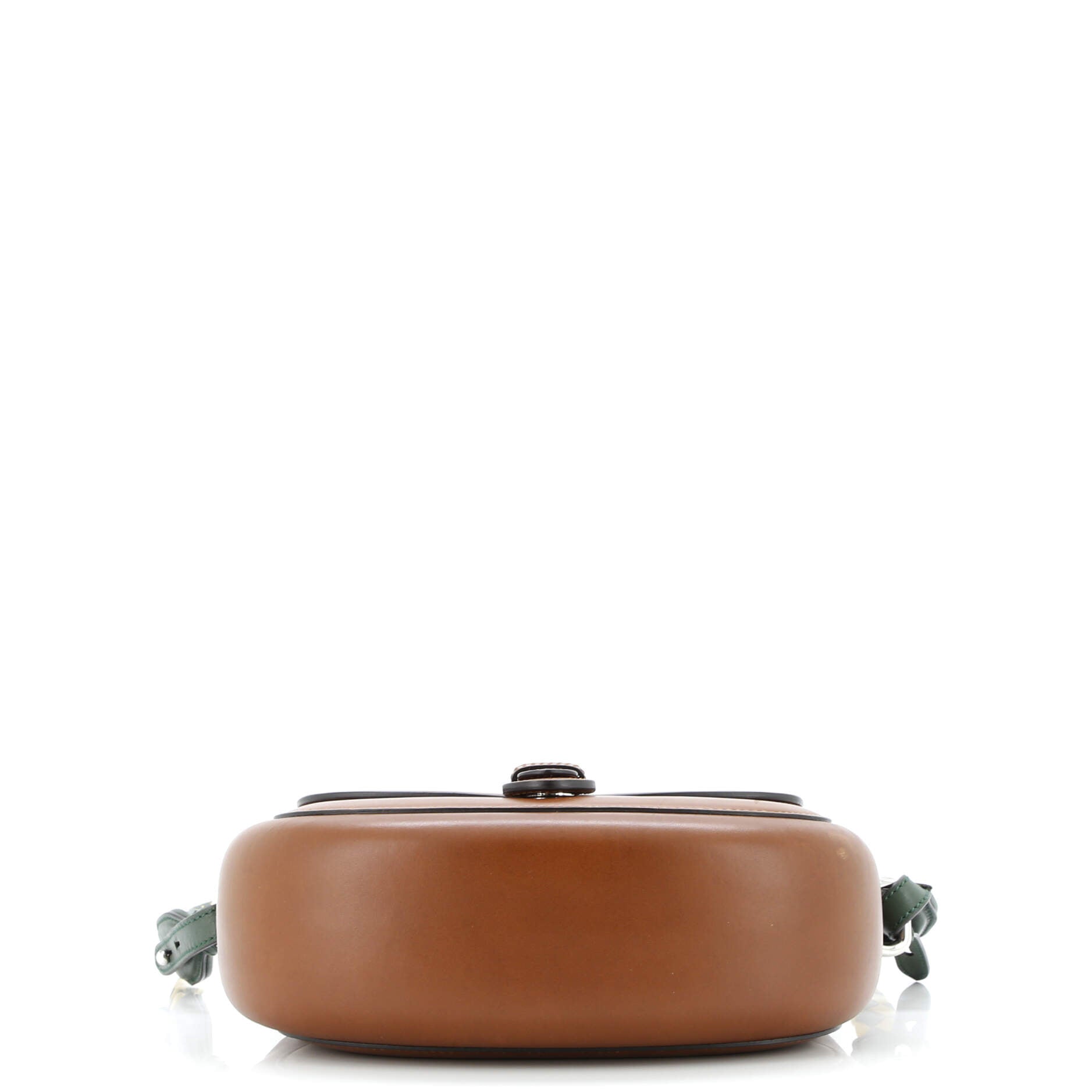Charisma Flap Shoulder Bag Logo Embossed Leather with Braided Detail