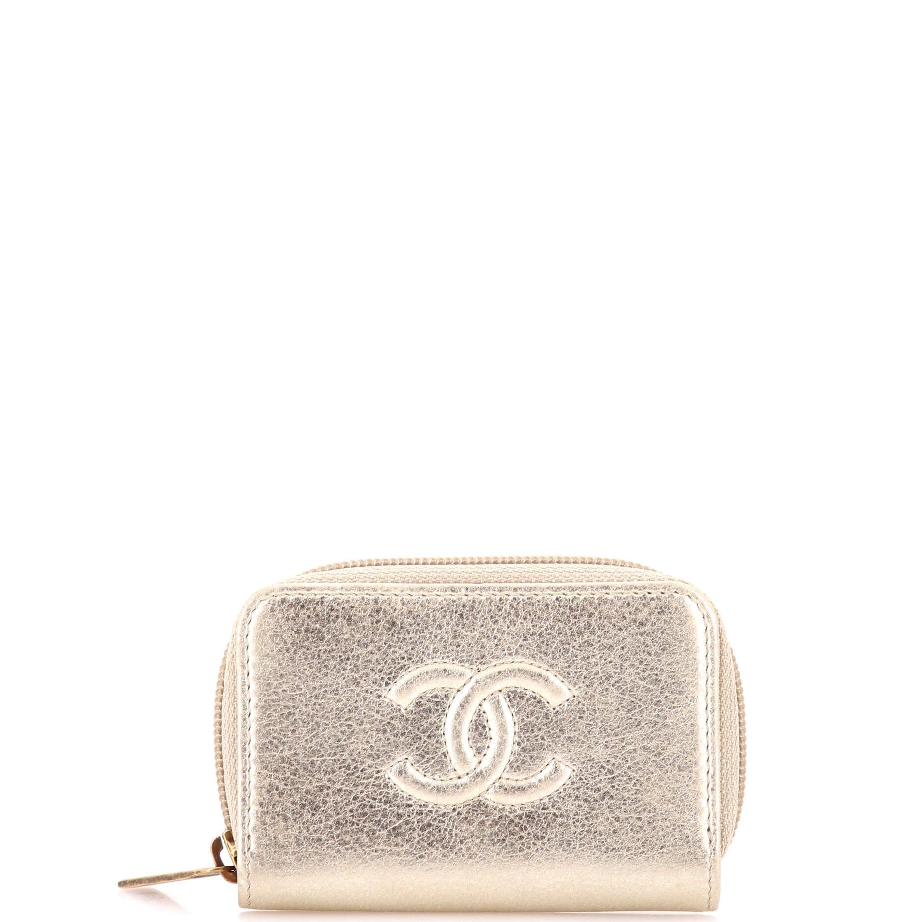 Timeless Zip Around Coin Purse Goatskin Compact