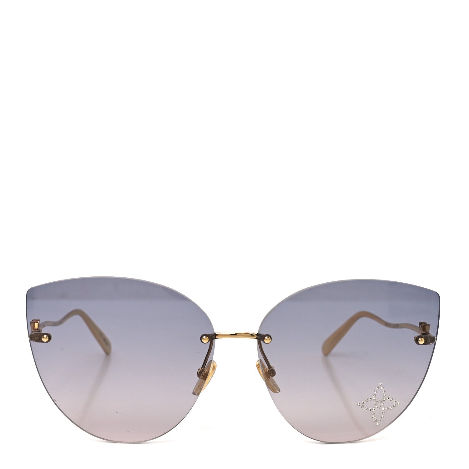 Metal LV Glam Cat Eye Sunglasses Z2012U Pink