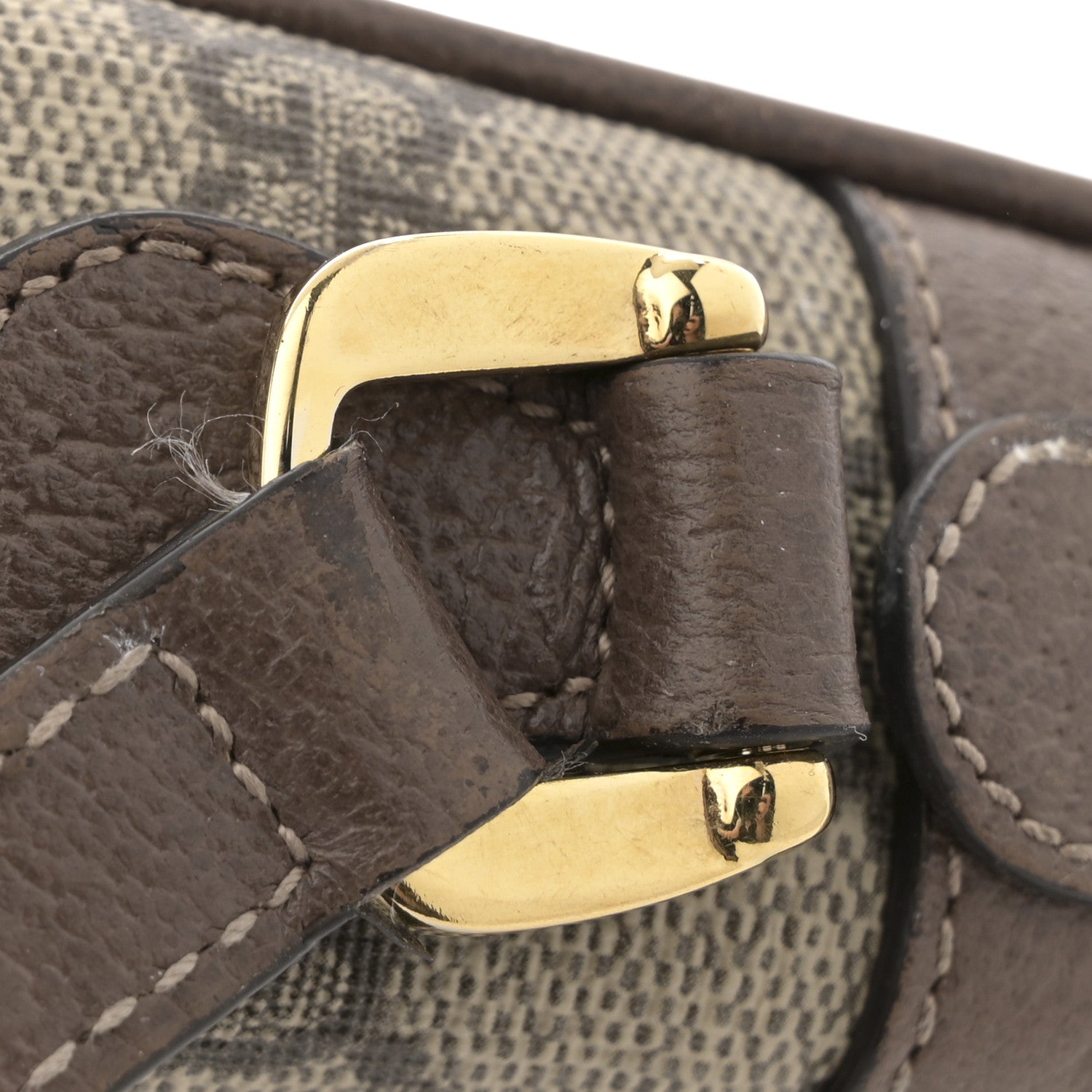 GG Supreme Monogram Web Mini Ophidia Shoulder Bag Brown