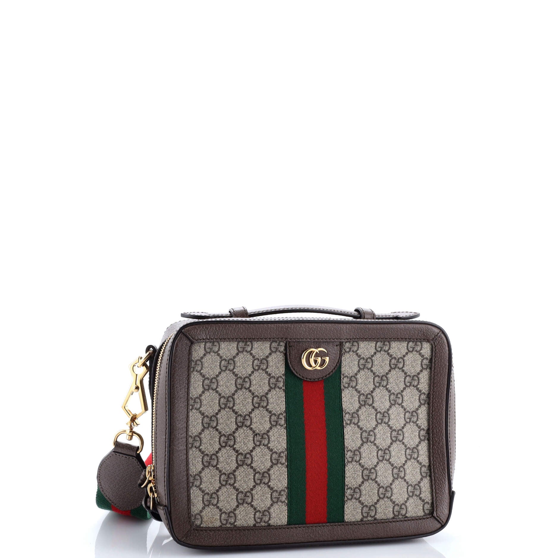 Ophidia Zip Around Camera Bag GG Coated Canvas Small