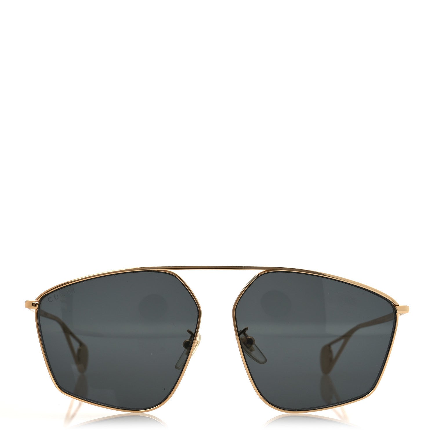 Square Frame GG0437SA Sunglasses Gold