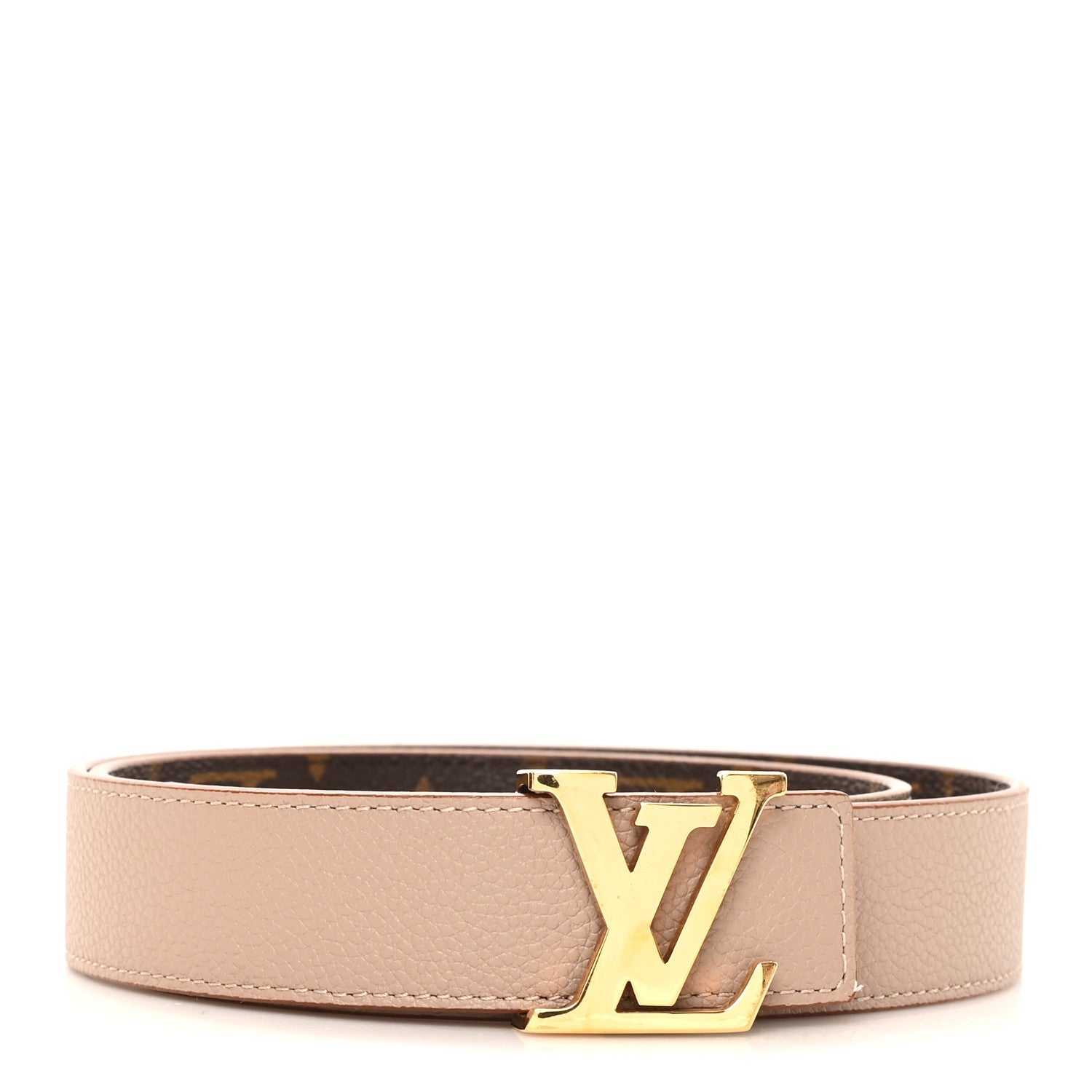 Calfskin Monogram 30mm LV Initiales Reversible Belt 80 32 Arizona
