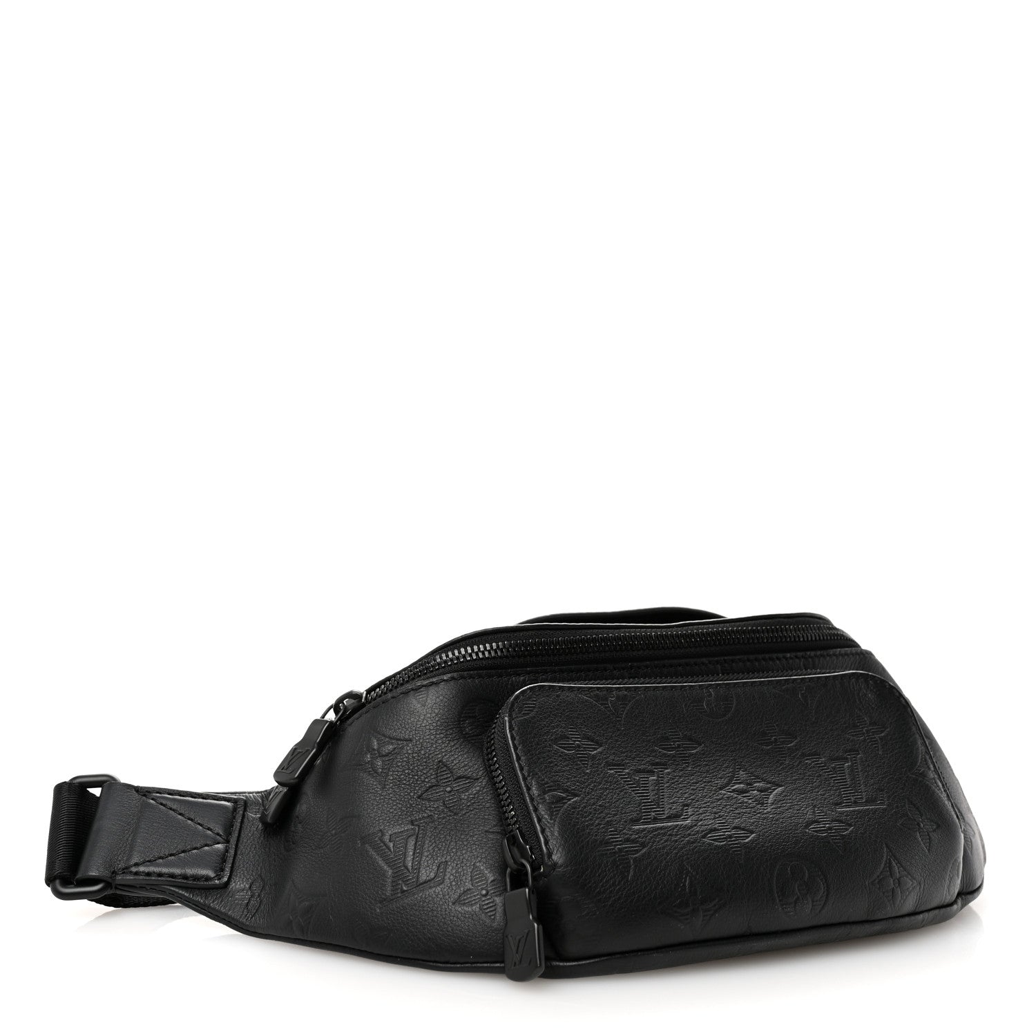 Calfskin Monogram Shadow Rush Bumbag Black