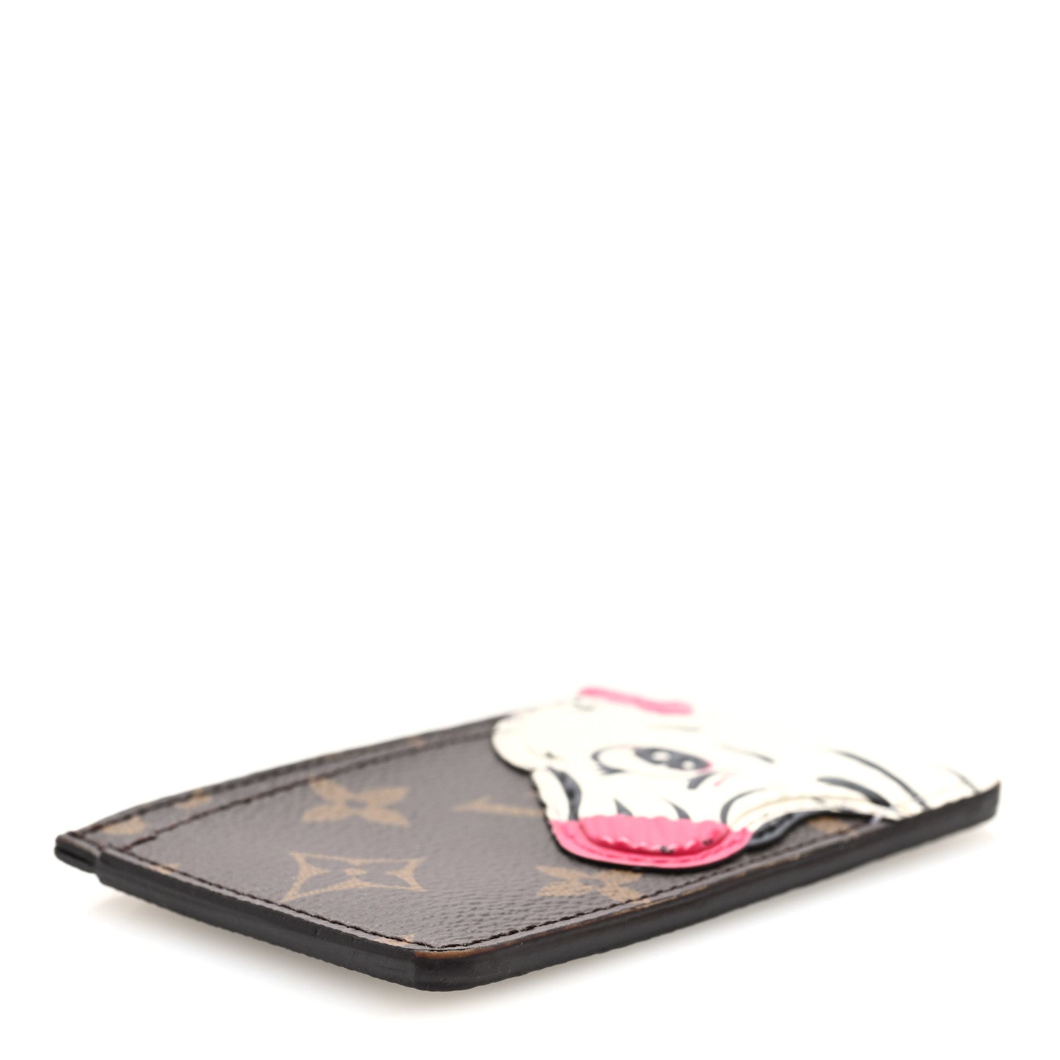 Monogram Zebra Animation Card Holder