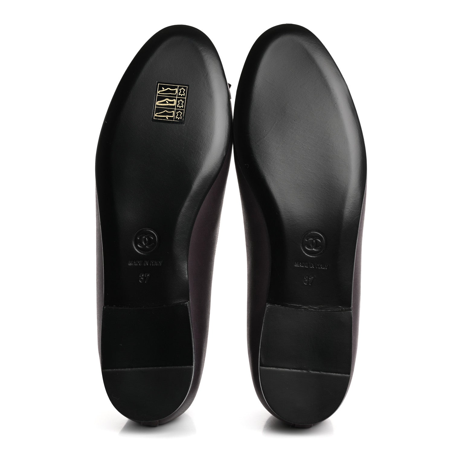Lambskin Cap Toe Ballerina Flats 37 Purple