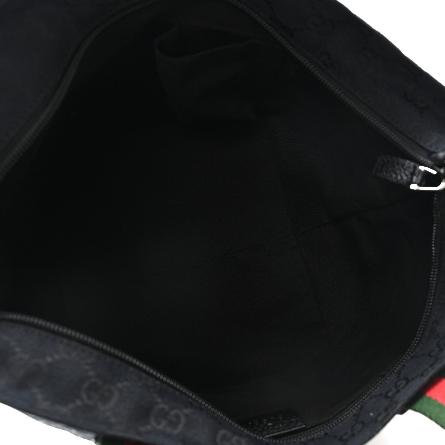 GG Monogram Small Web Handle Bucket Tote Black