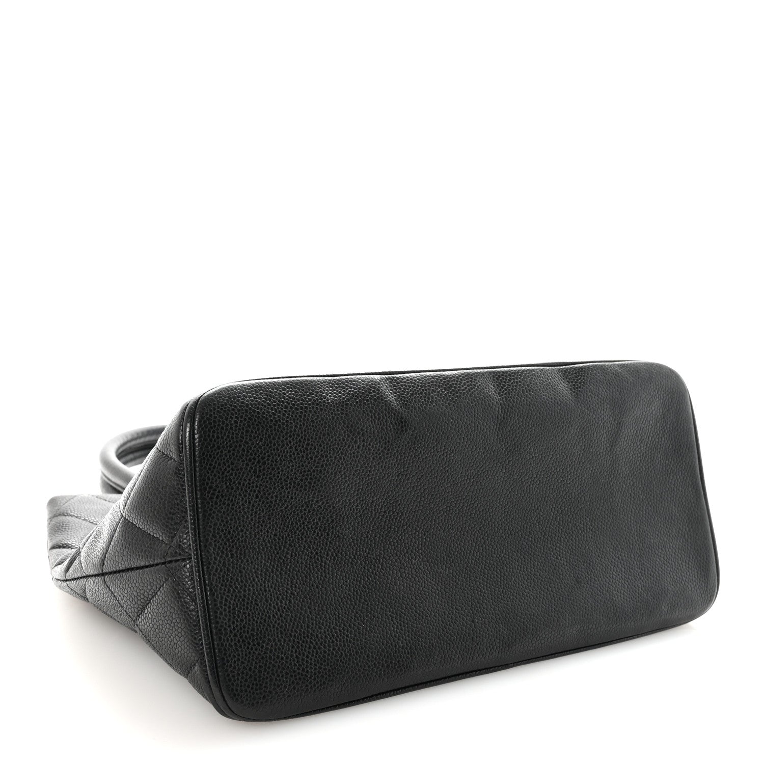Caviar Quilted Medallion Tote Black