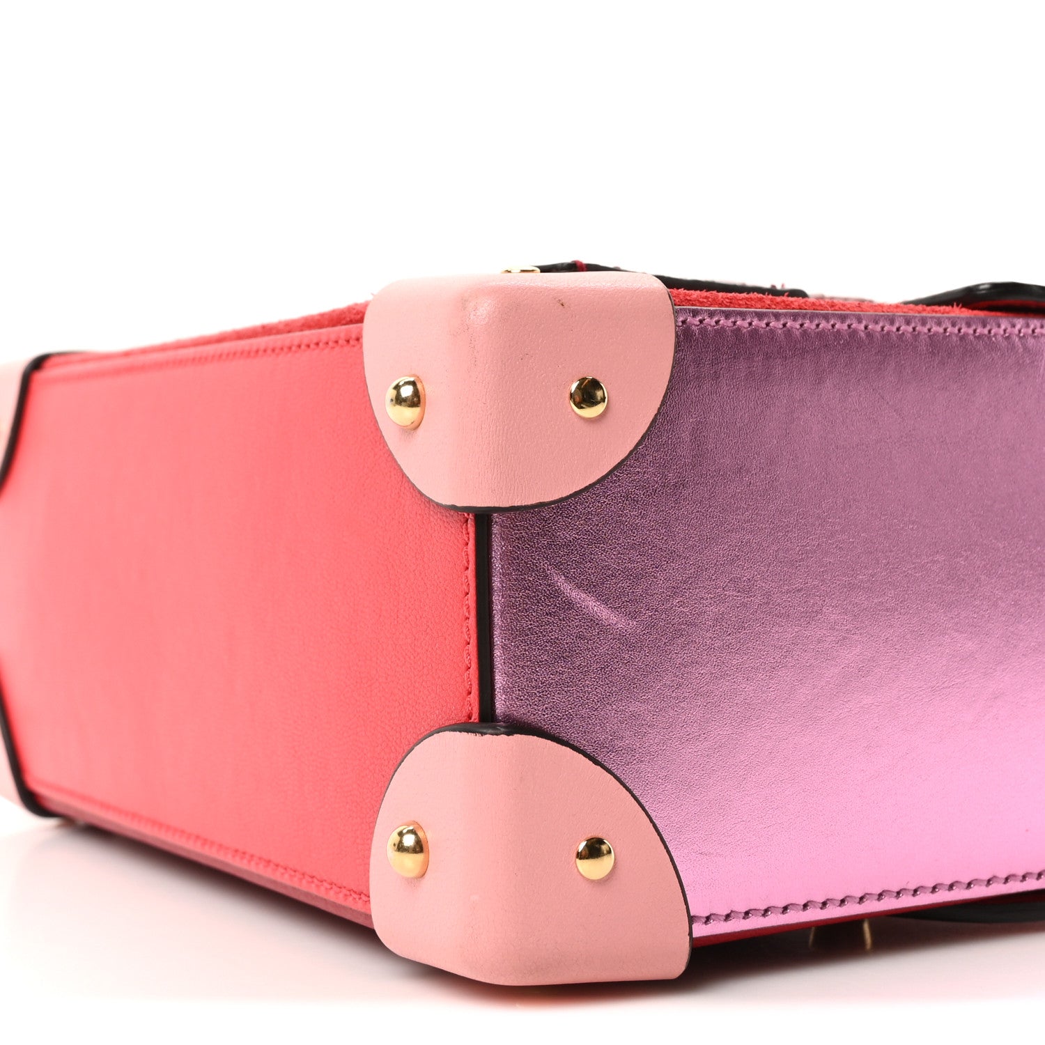 Calfskin Suede Snakeskin Valentines Day Small Padlock Bamboo Shoulder Bag Red Pink Multicolor
