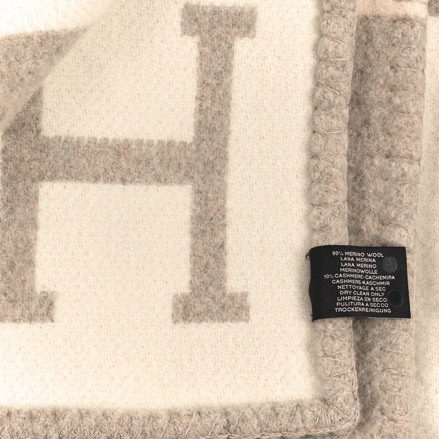 Wool Cashmere Avalon III Blanket Coco Camomille