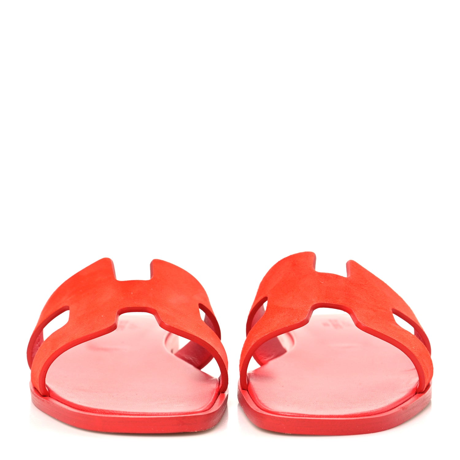 Suede Goatskin Oran Sandals 36 Rouge Grenadine