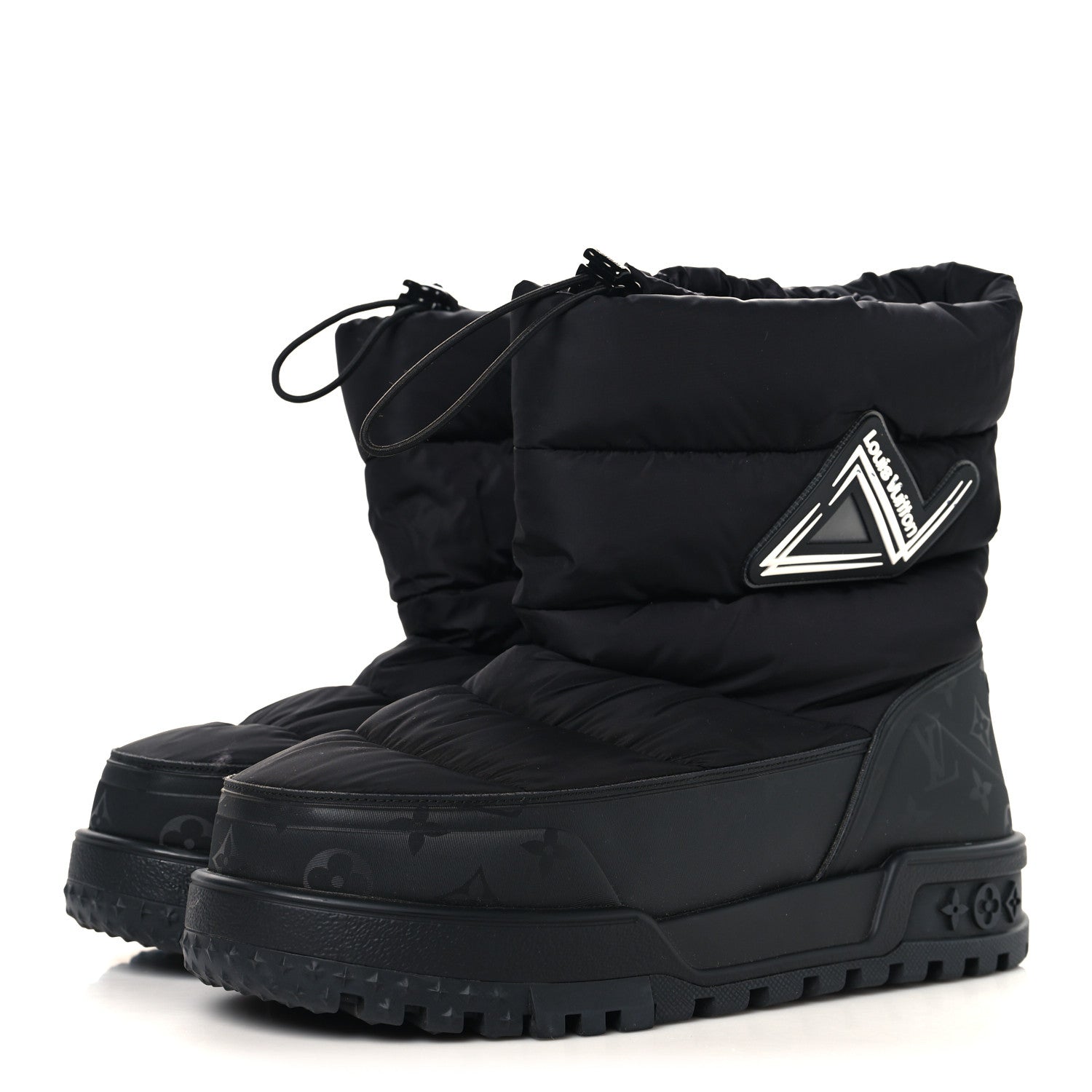 Nylon Monogram LV Alpine Mens Boot 9 Black