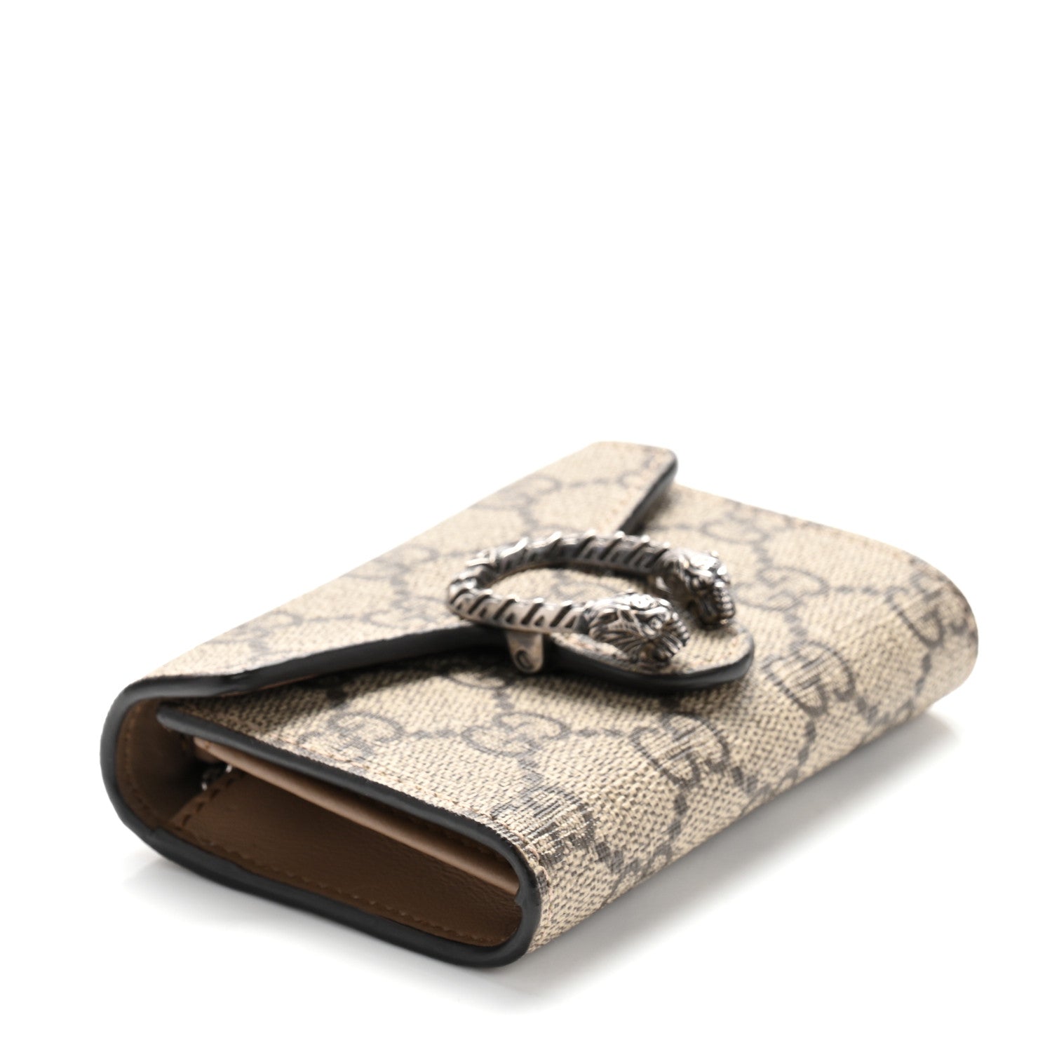 GG Supreme Monogram Dionysus Coin Purse Taupe