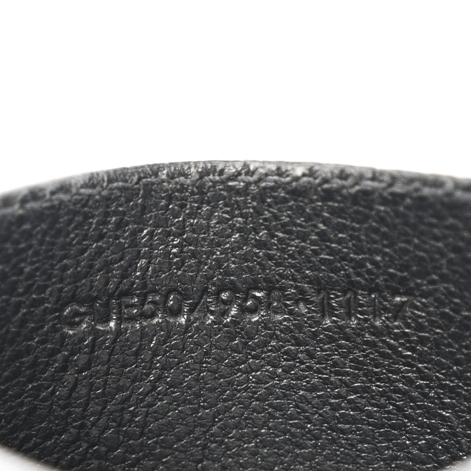 Calfskin Y Quilted Monogram LouLou Credit Card Case Black