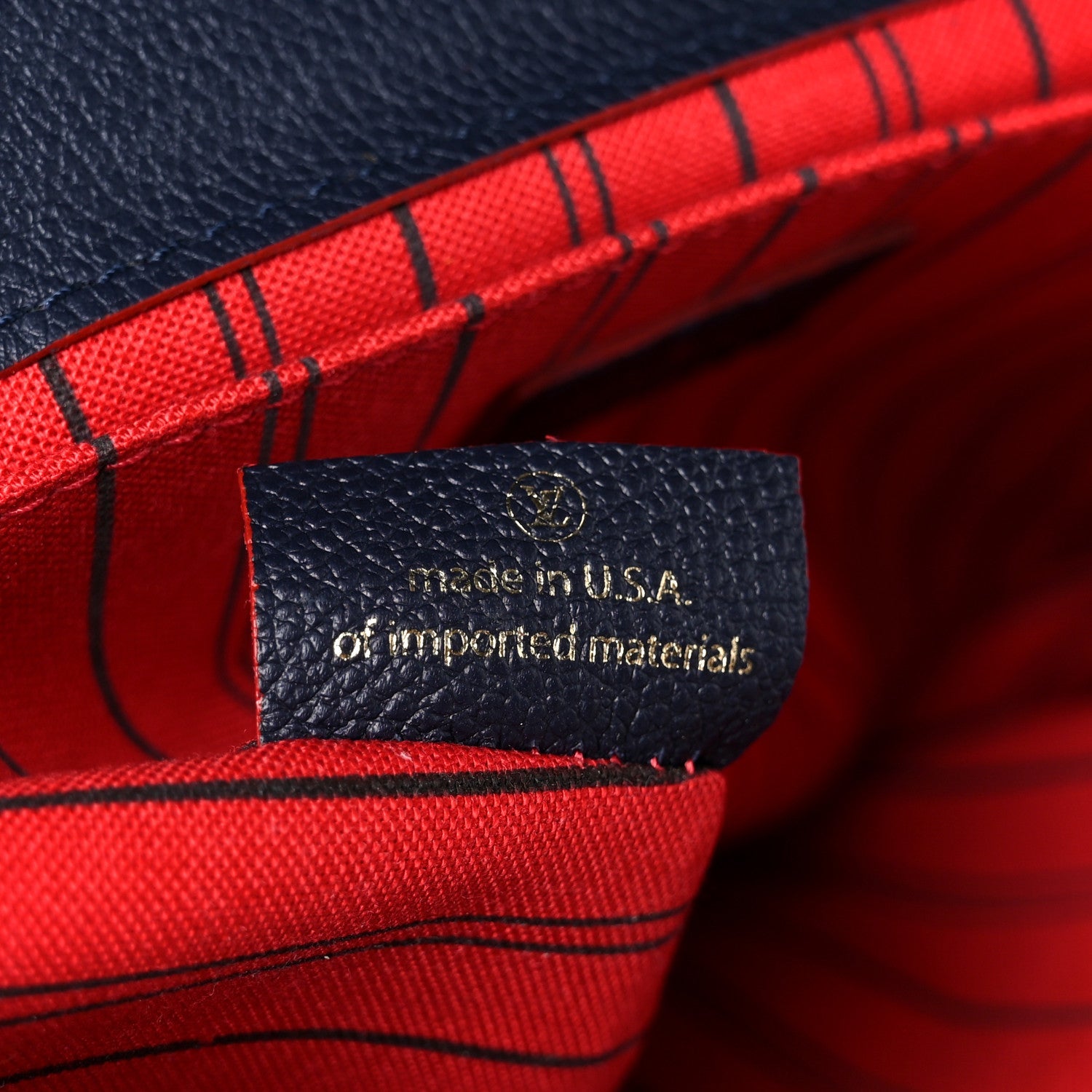 Empreinte Pochette Metis Marine Rouge