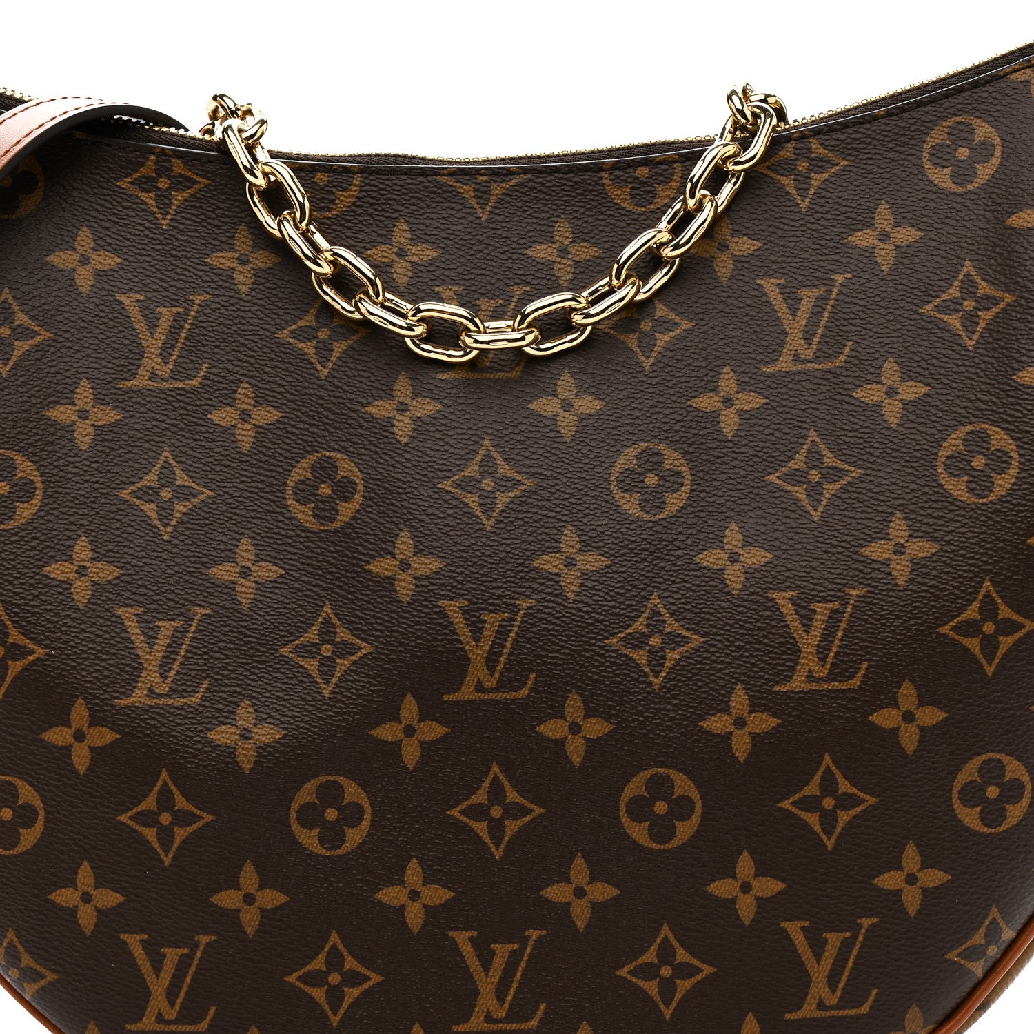 Reverse Monogram Loop Hobo