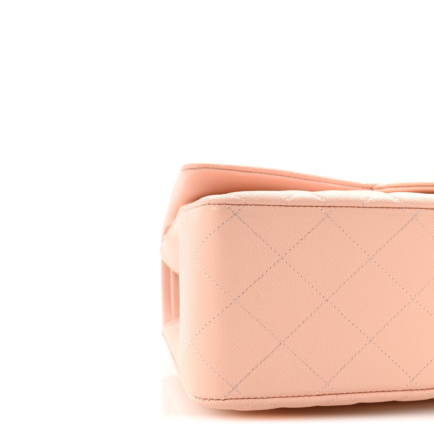 Caviar Quilted Jumbo Double Flap Light Pink