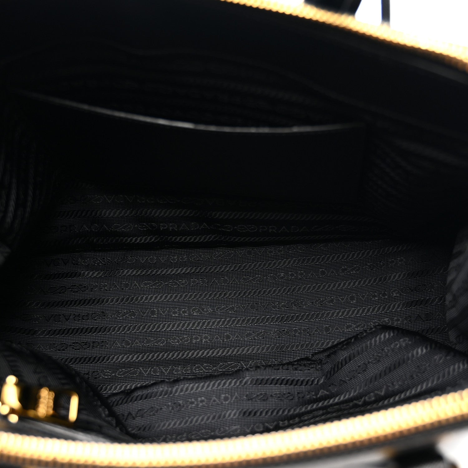 Saffiano Small Galleria Double Zip Tote Black