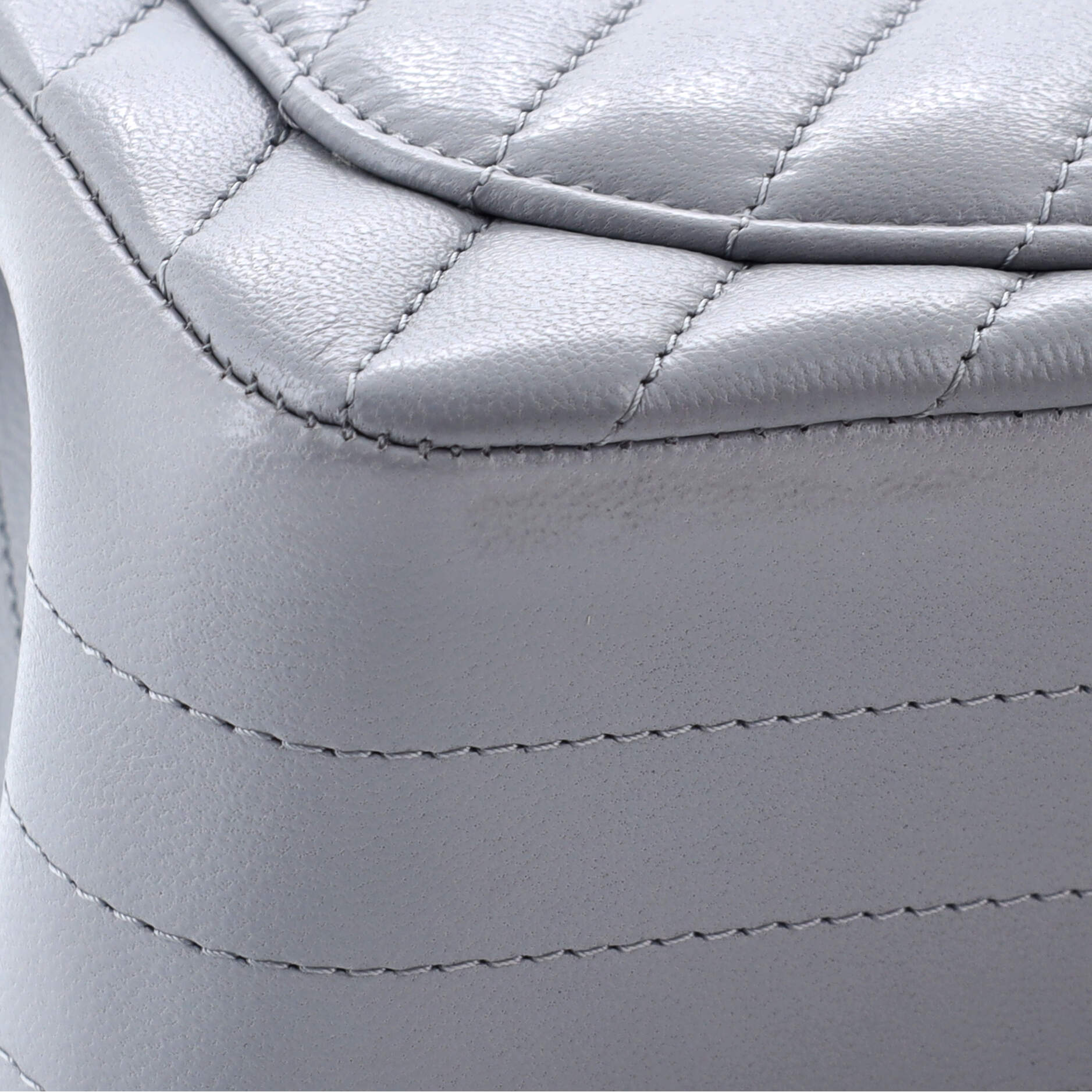Square Classic Single Flap Bag Chevron Lambskin Mini