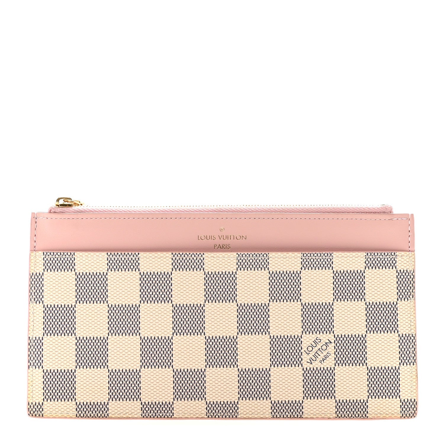 Damier Azur Slim Purse Rose Ballerine